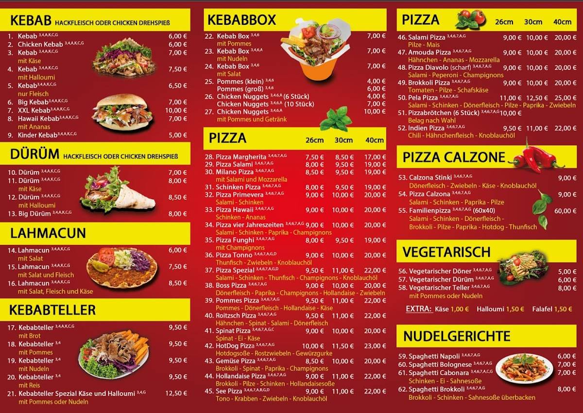 Speisekarte von Döner Welt restaurant, Sandersdorf-Brehna