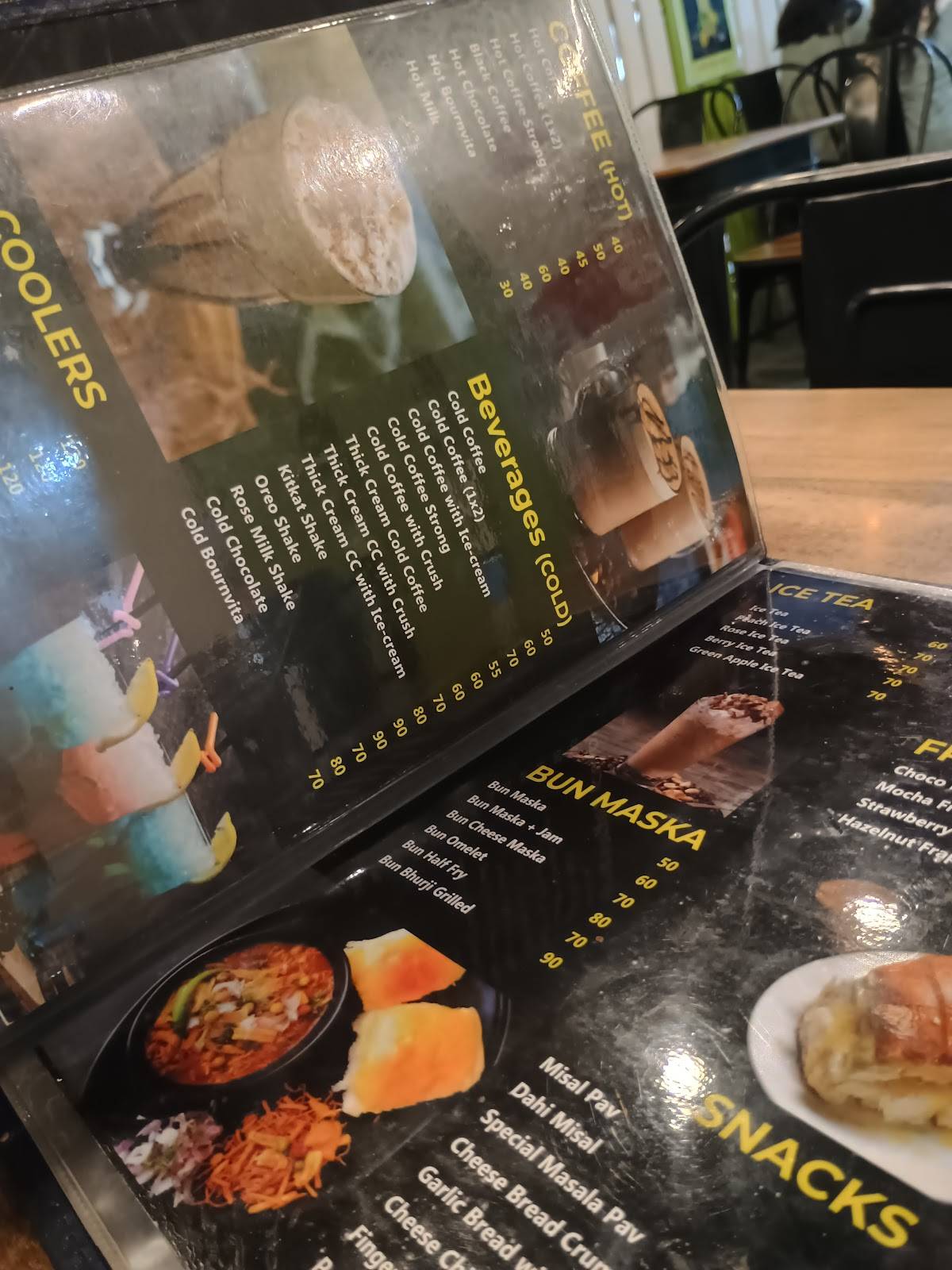 Durga Café menu