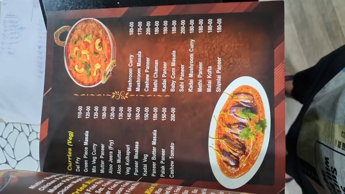 Dwaraka Noodles menu