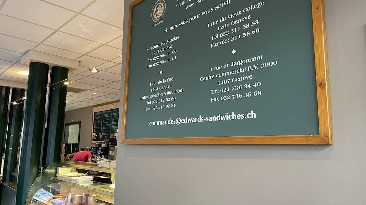 Menu di Edward's 