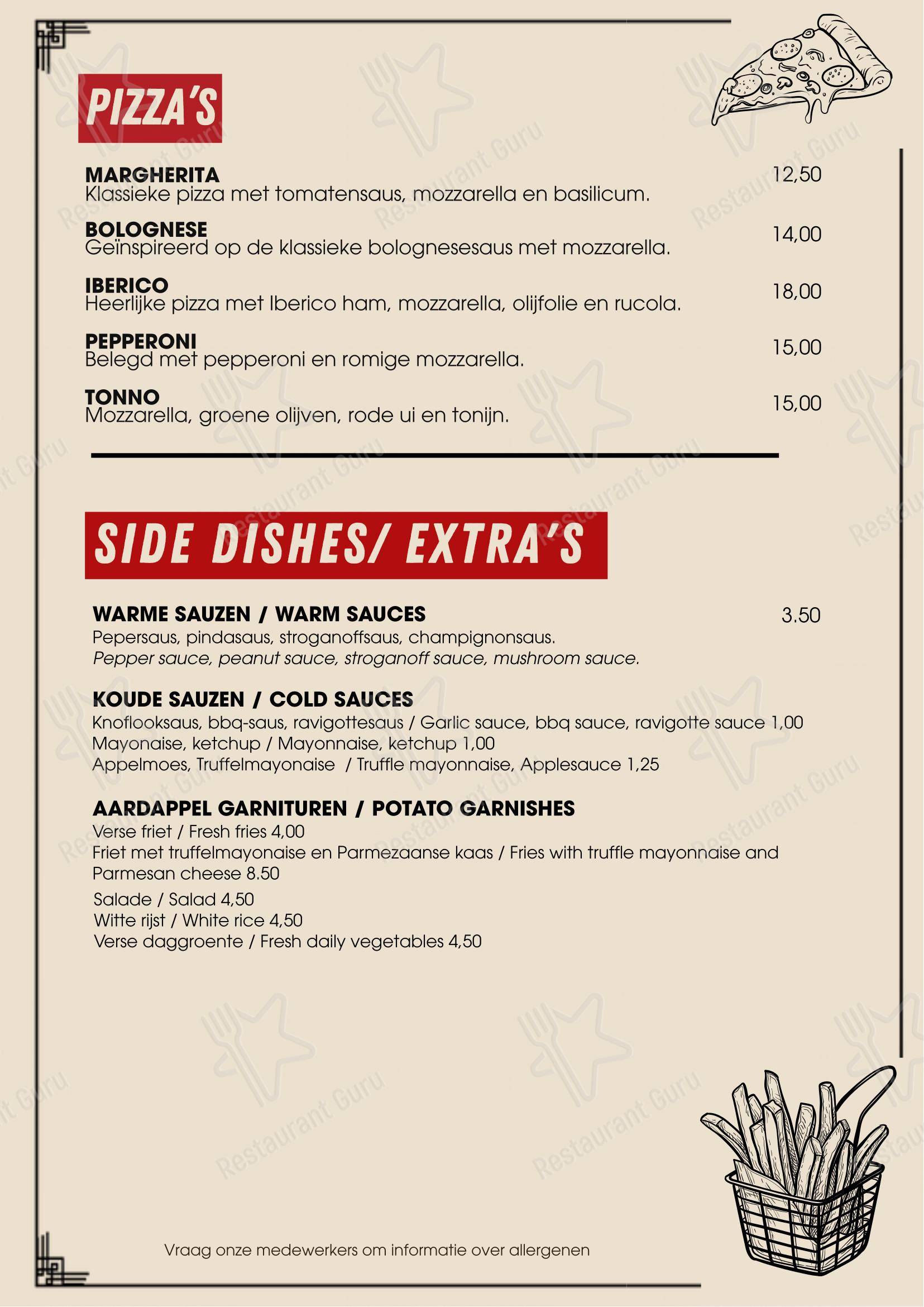 Eetcafé De Halve Maan dans Rijswijk - Menu