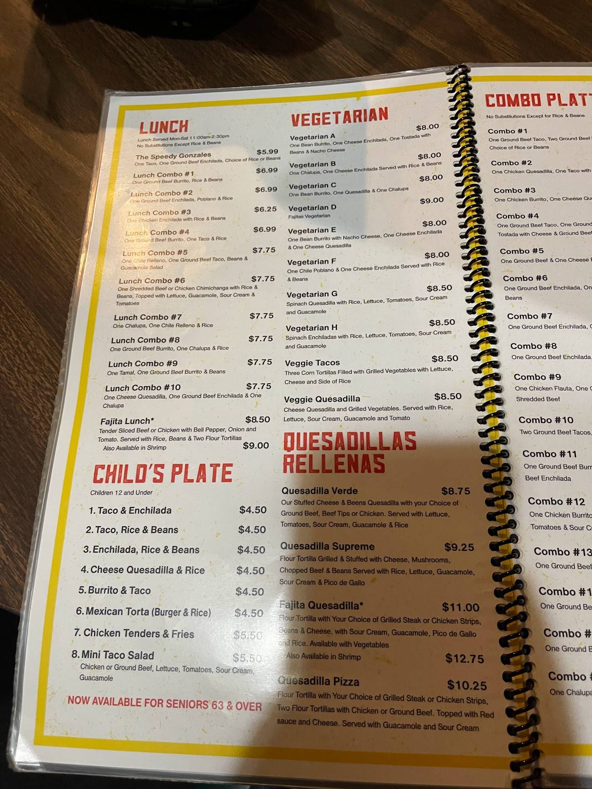Menu At El Campesino Restaurant Canton Cleveland Ave Nw