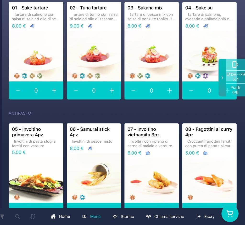 Menu di Ristorante Giapponese Tokyo Empoli 