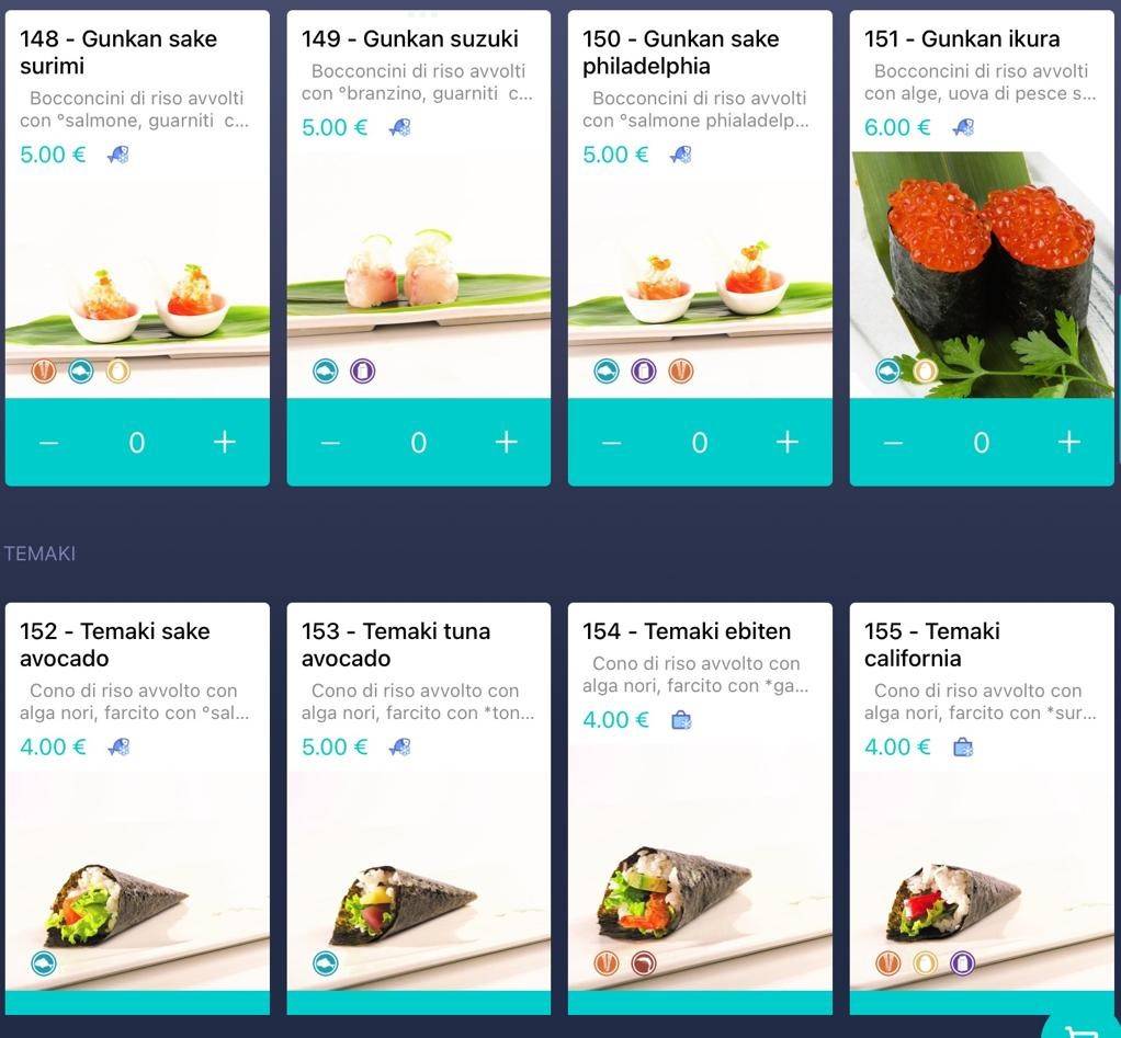 Menu di Ristorante Giapponese Tokyo Empoli 