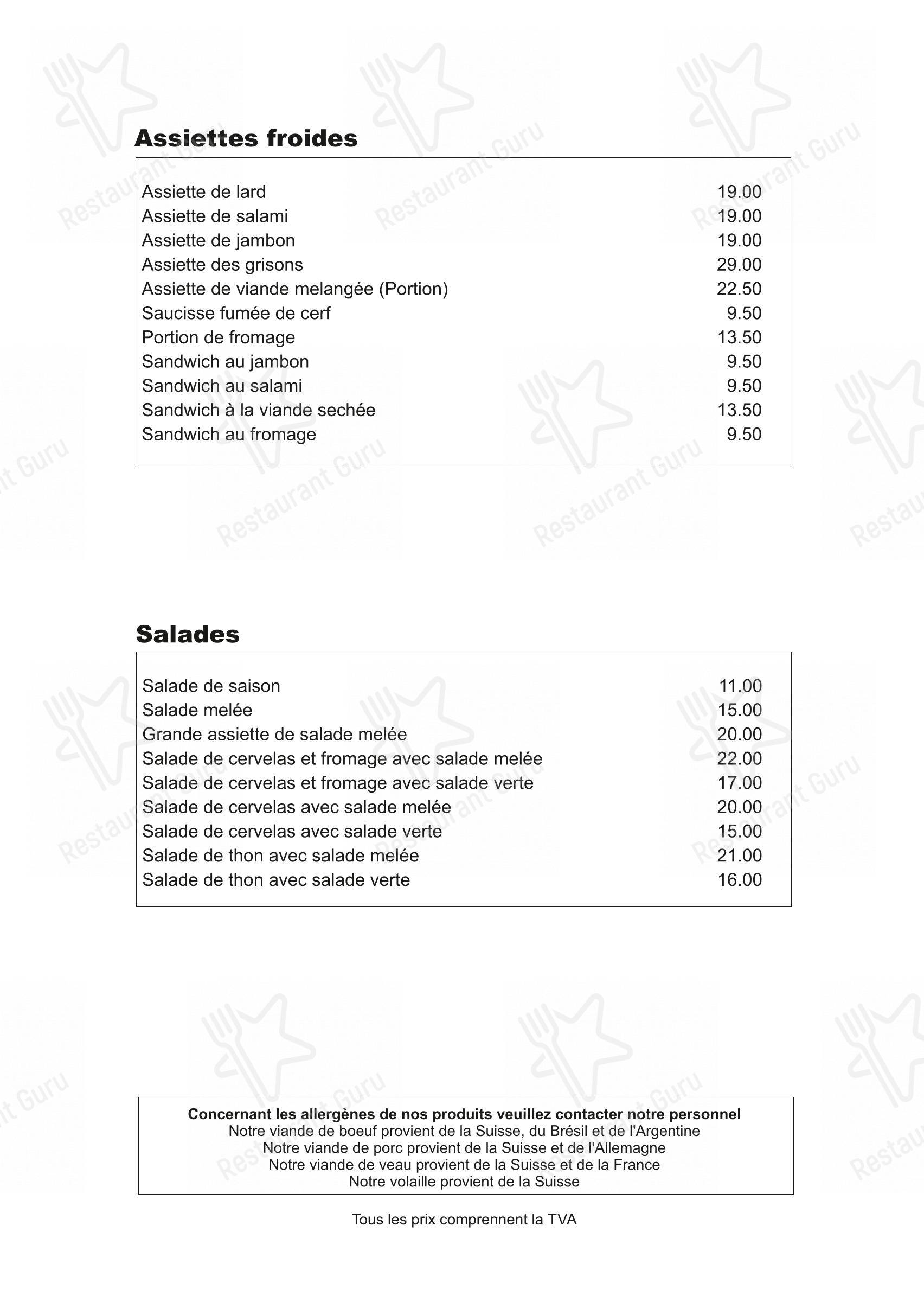Крафт меню per Restaurant Ende der Welt in Engelberg