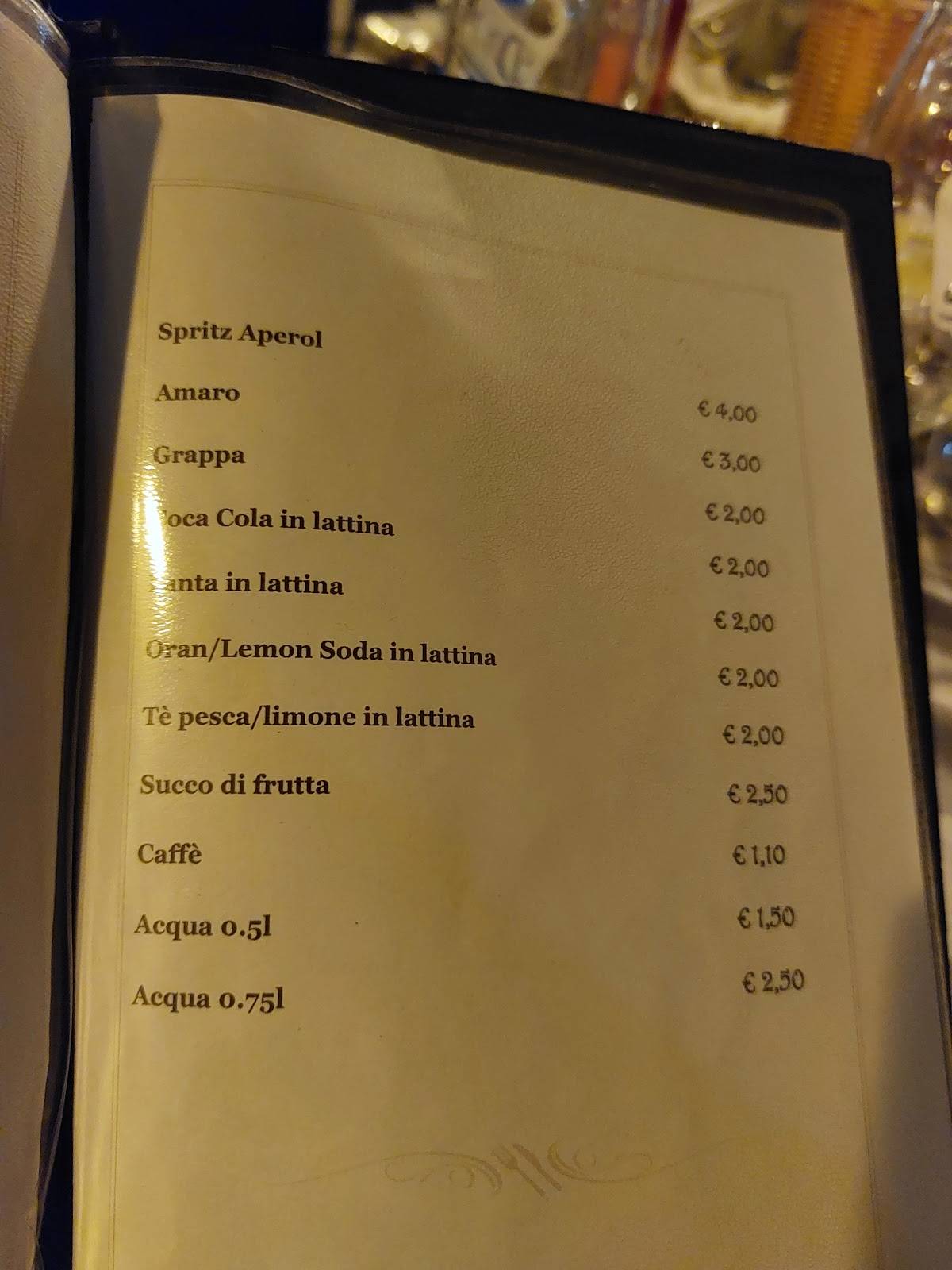 Menu di Enoteca Nanut Trieste 