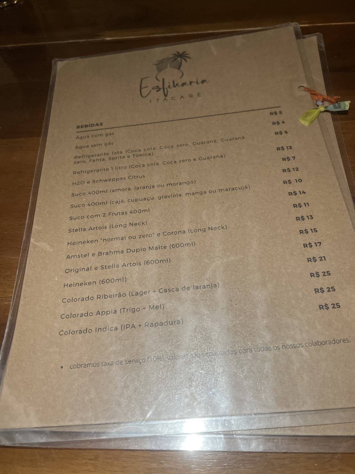 Esfiharia Itacaré cardápio