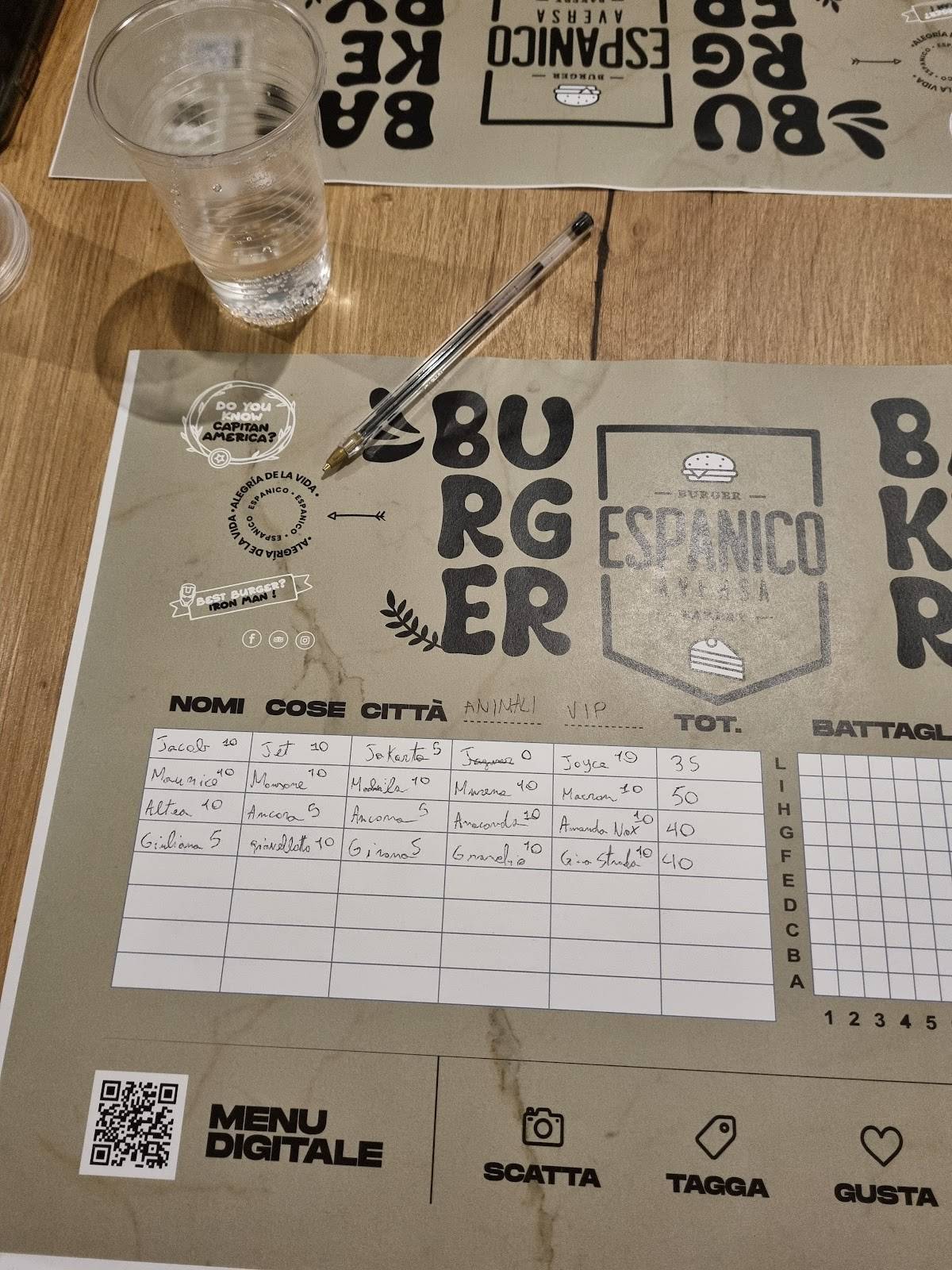 Menu di Espanico Burger&Bakery Aversa 