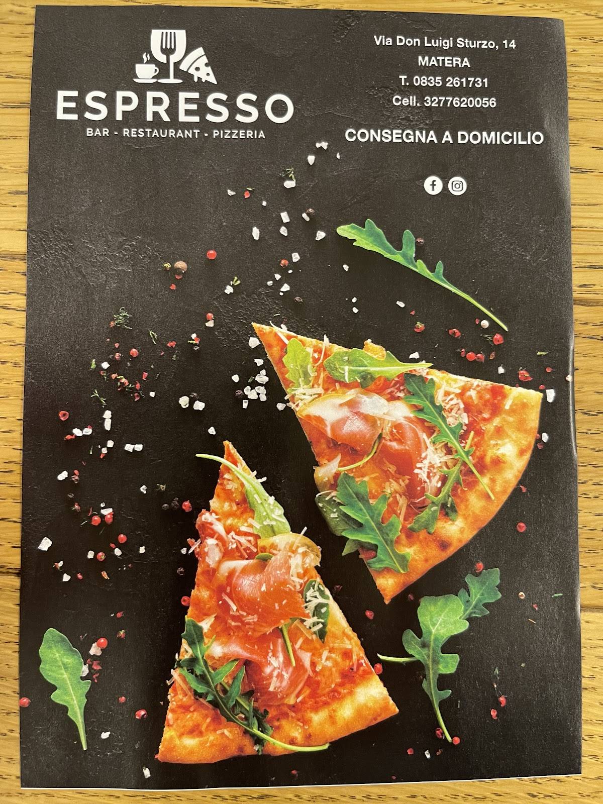 Menu di Espresso 