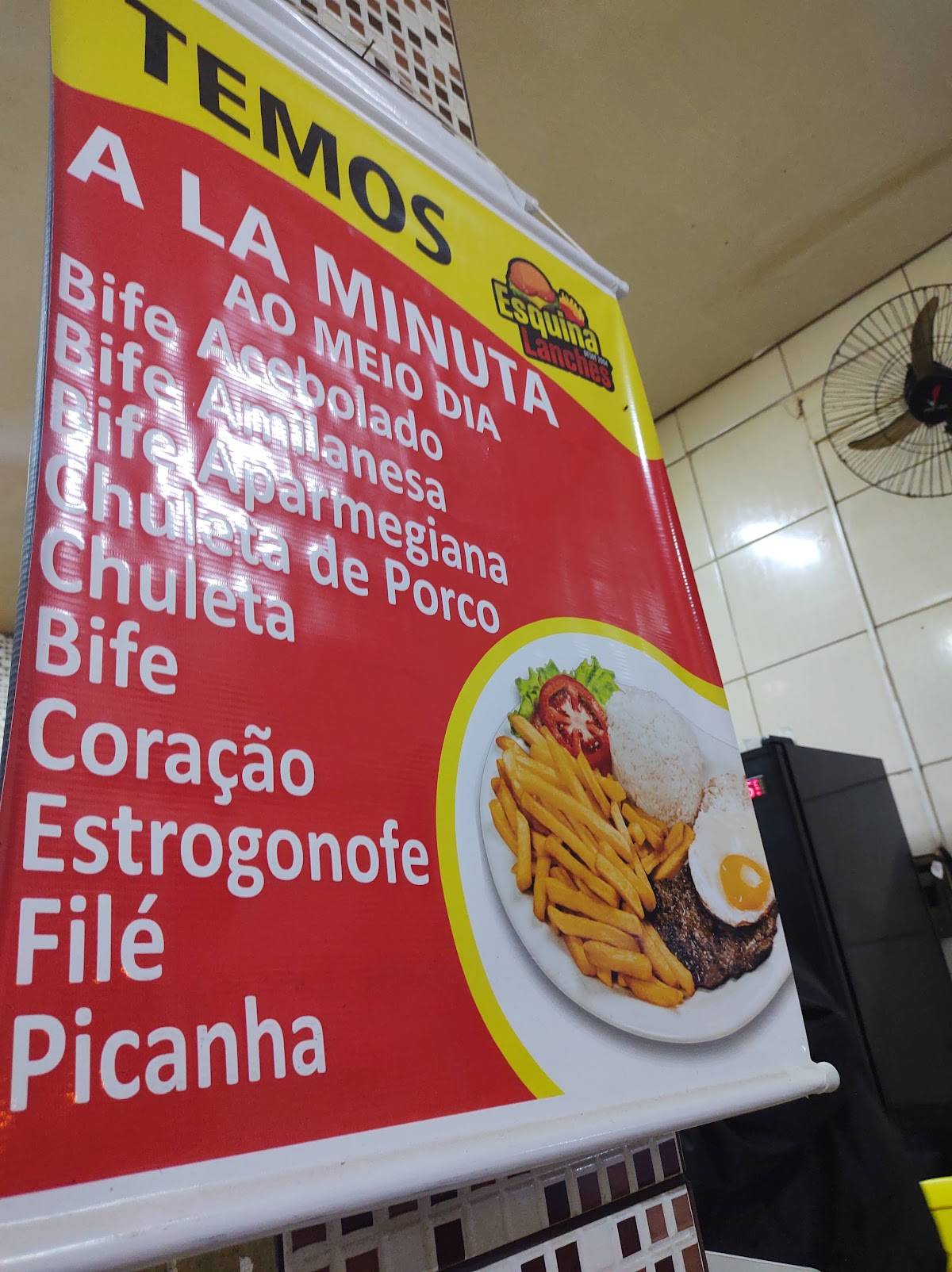 Esquina Lanches cardápio