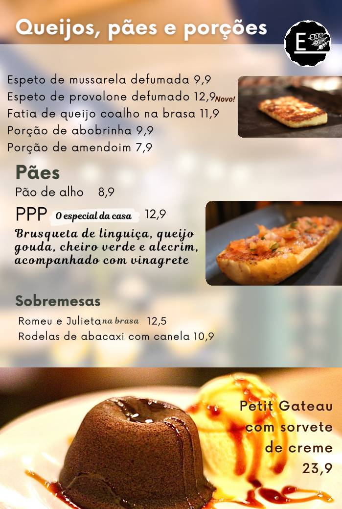 Esquina dos Espetos cardápio