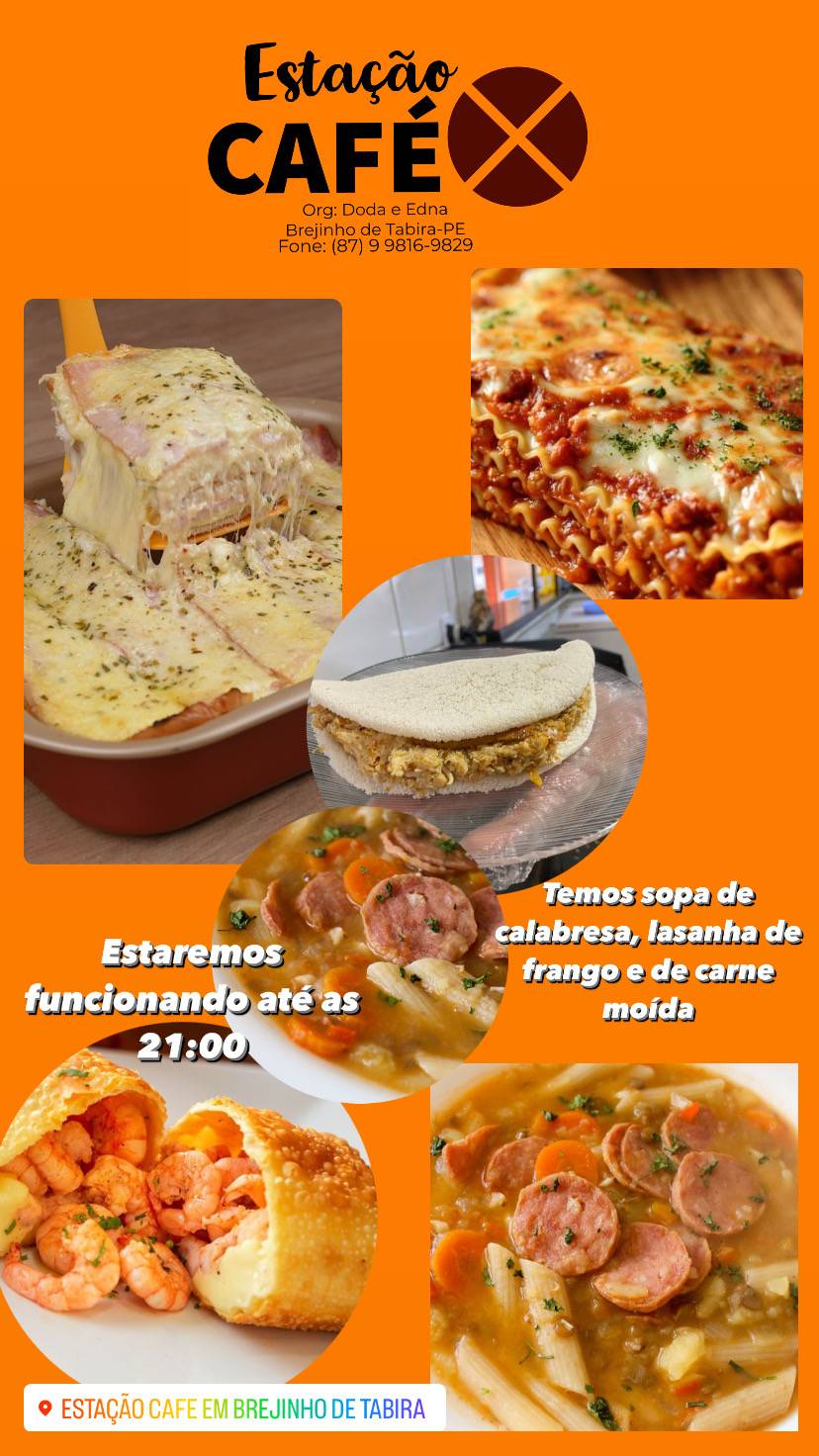 Estação Café cardápio