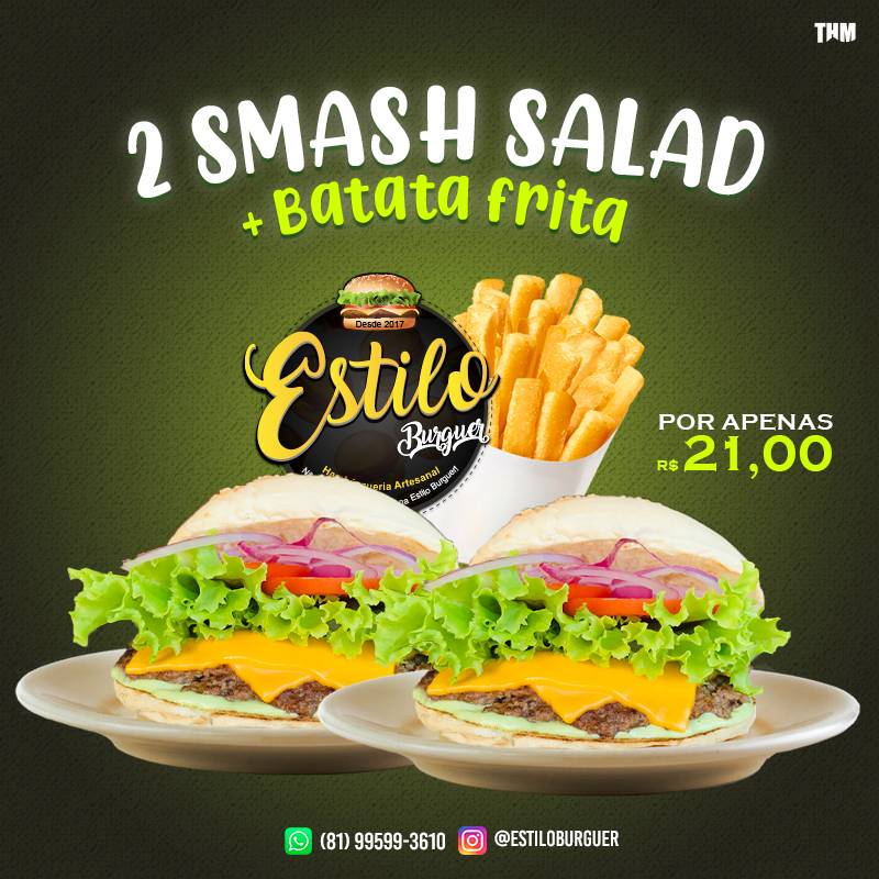 Estilo Burguer cardápio