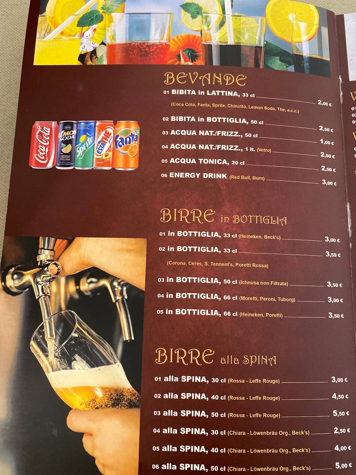 Menu di Ristorante Griglieria Excellent 