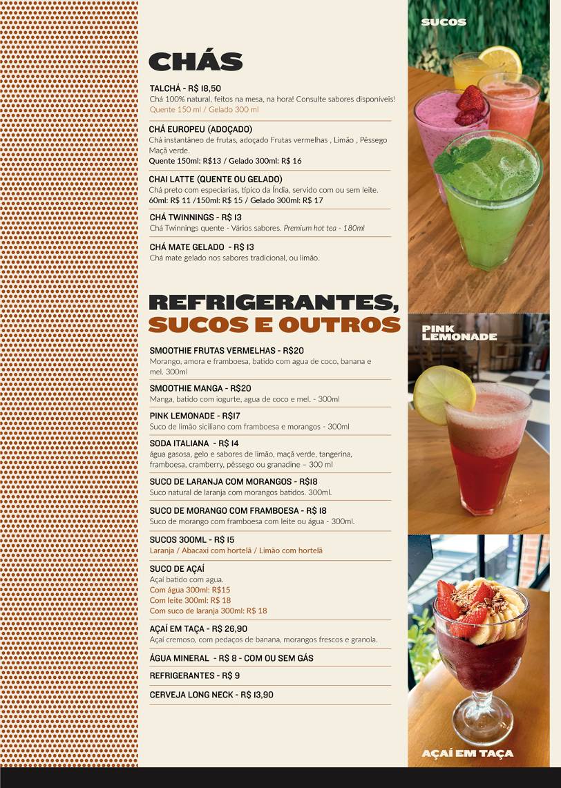 FILLMORE Ipiranga cardápio