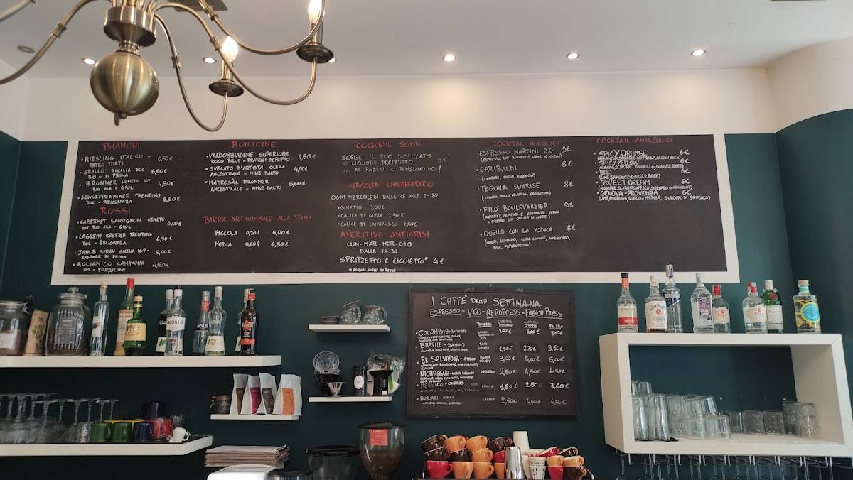 Menu di FILÒ specialty coffee, cicchetti, vino & cocktail 