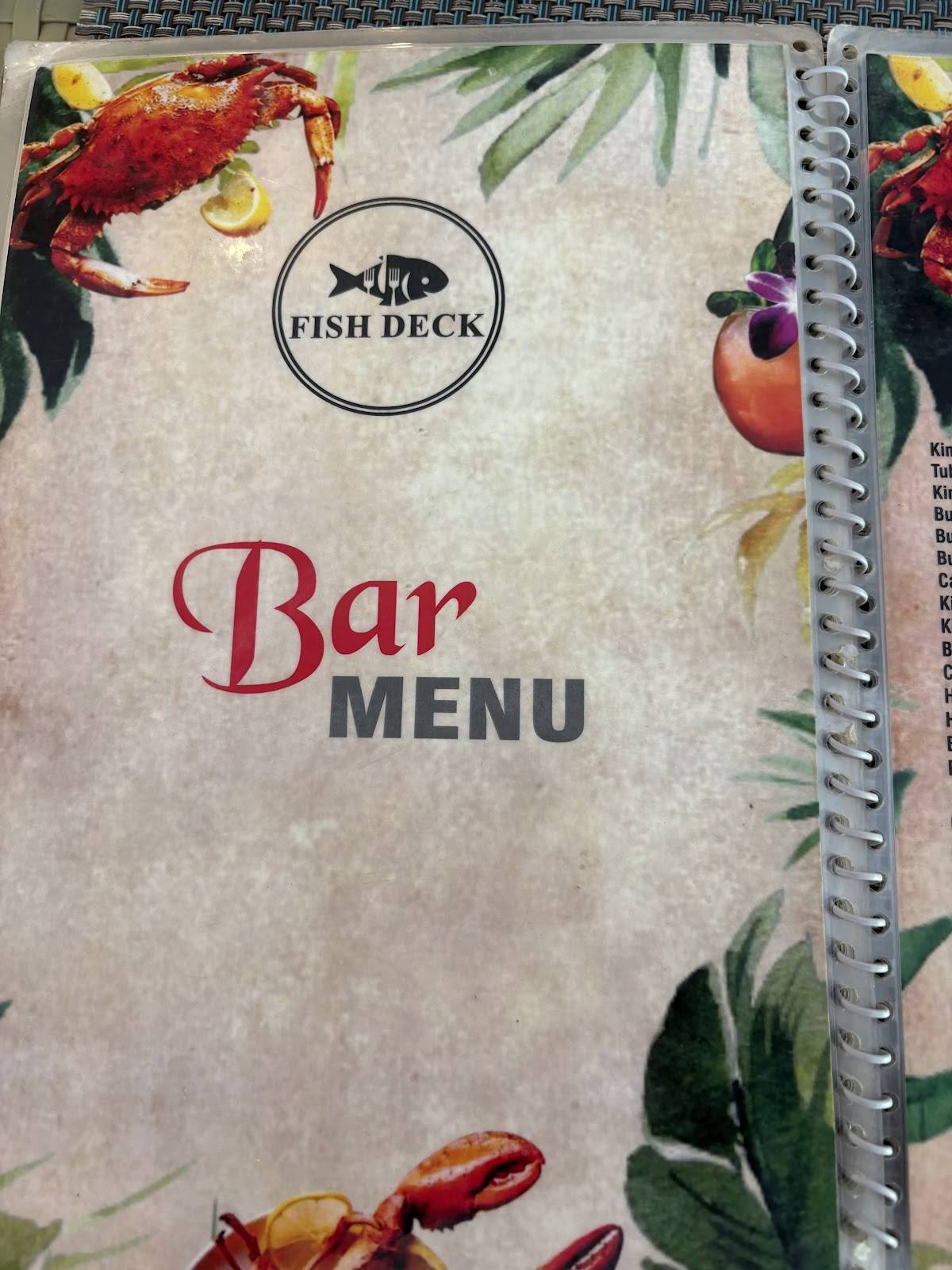 FISH DECK GOA menu