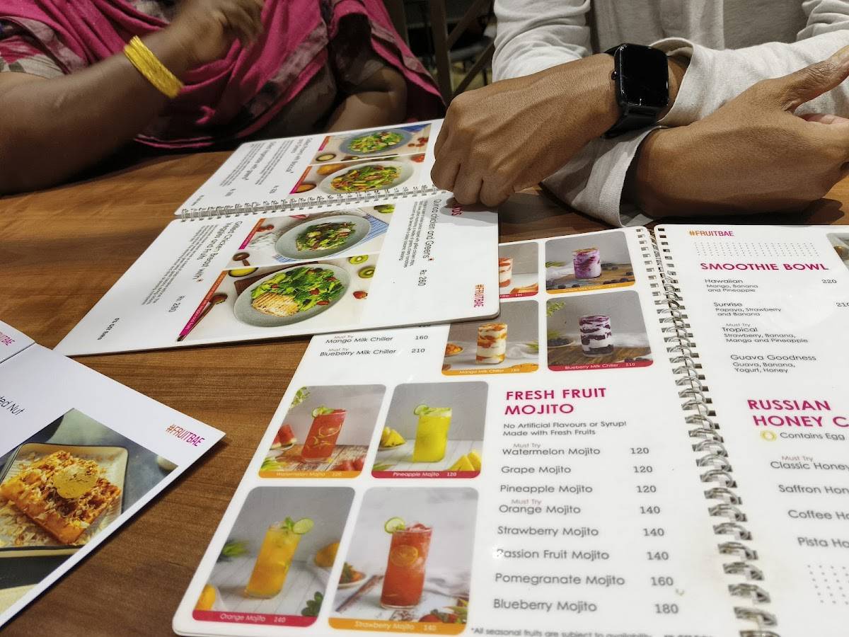 FRUITBAE Salem menu