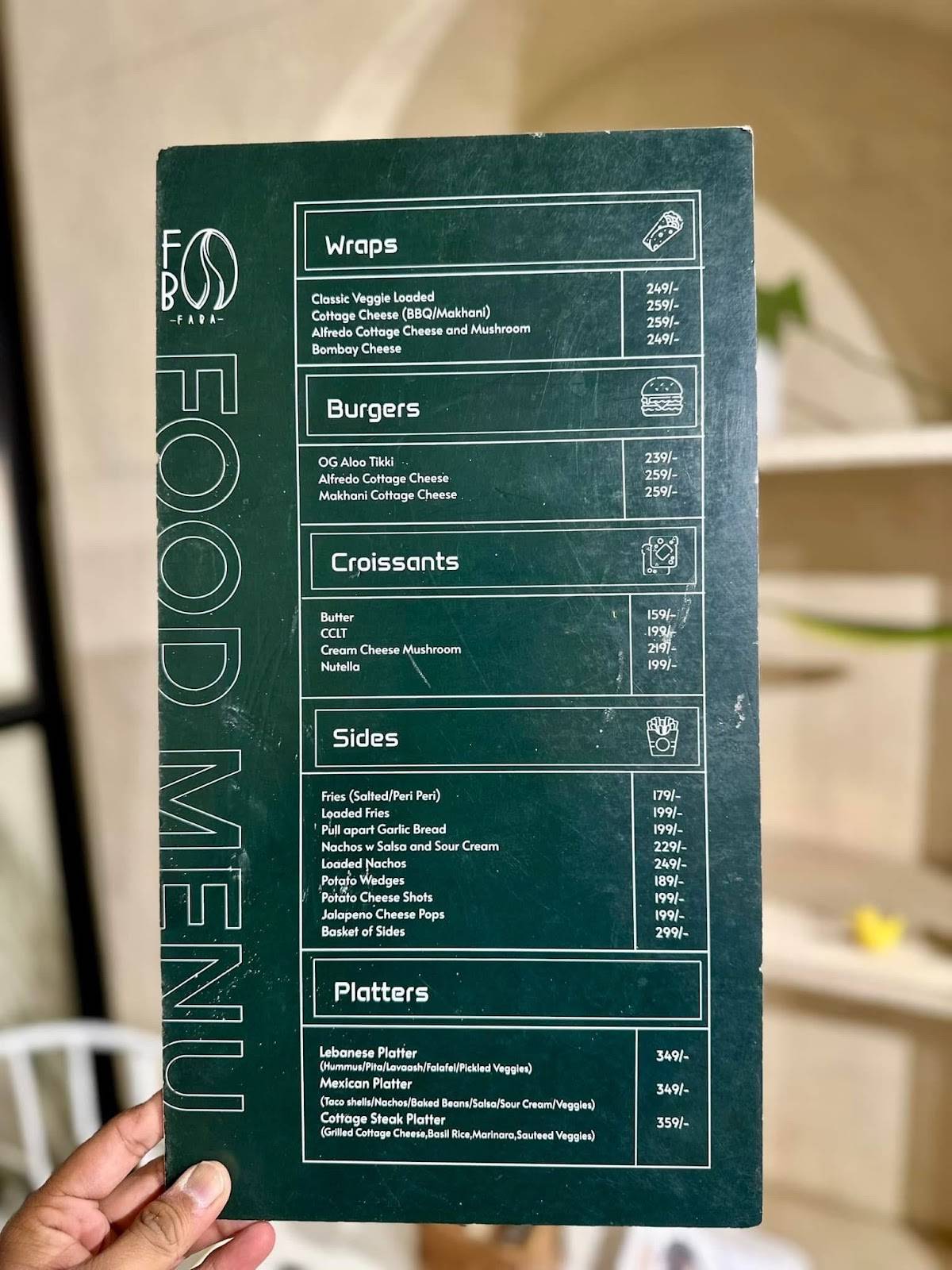 Faba Café & Bistro menu