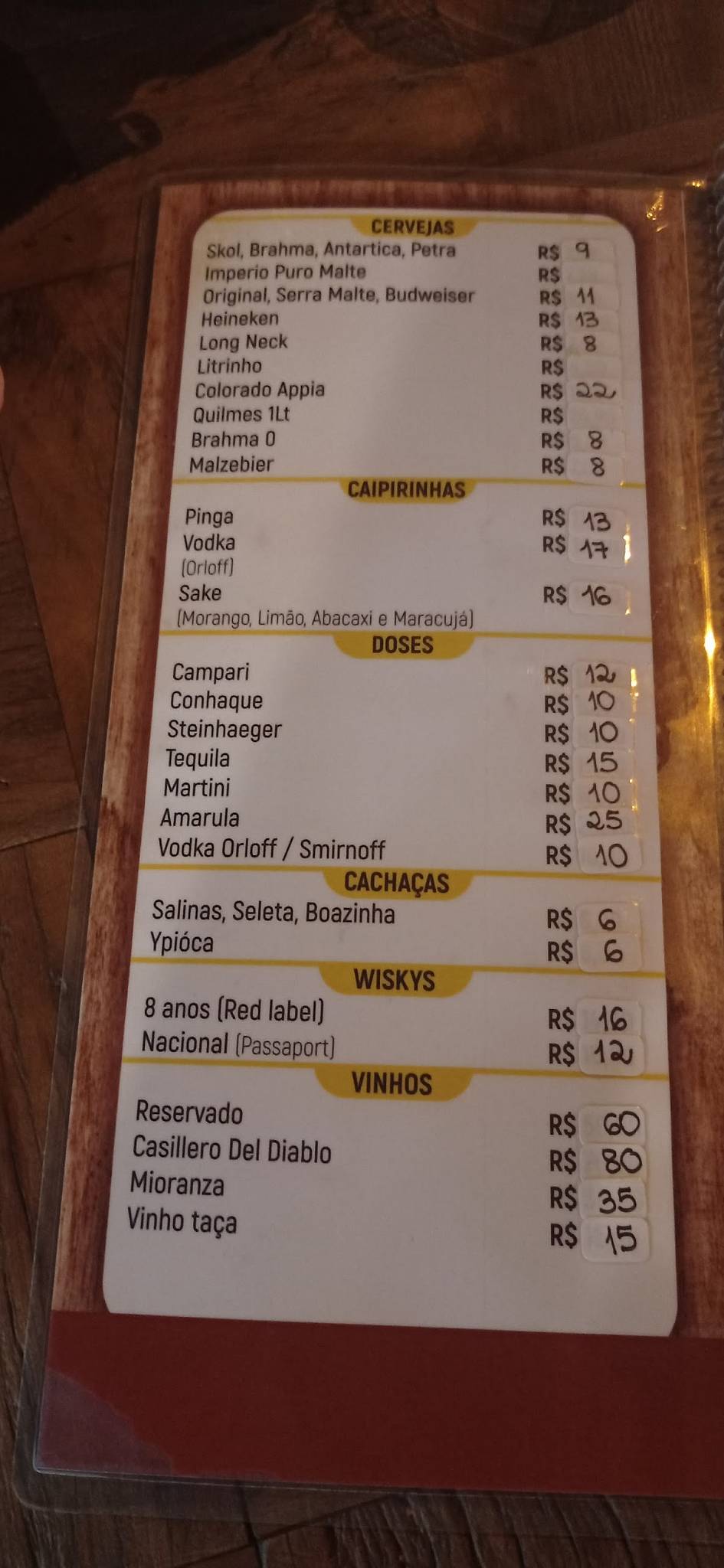Fish Petiscaria cardápio