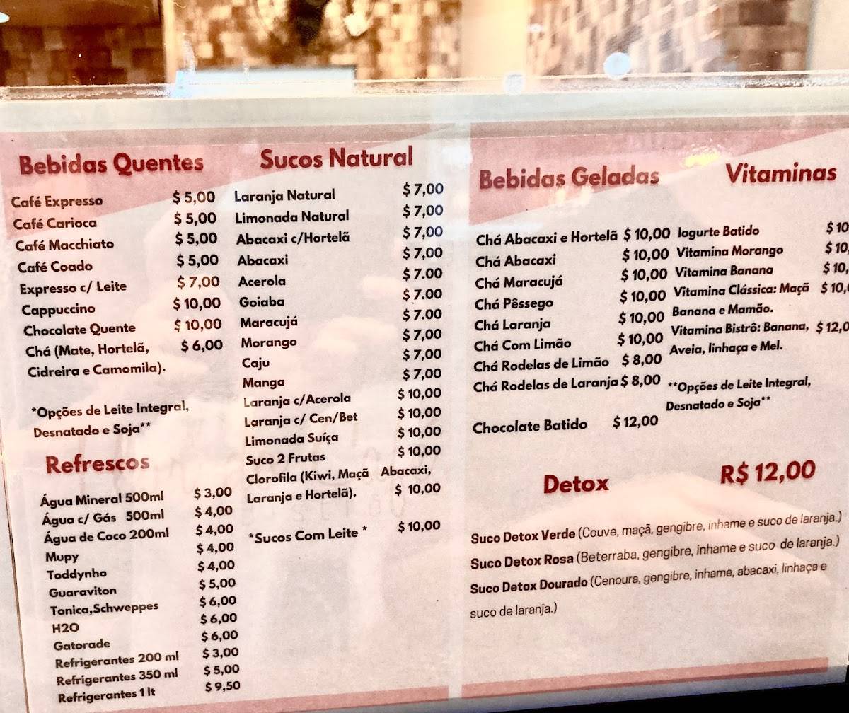 Flor Do Café - Bistrô cardápio