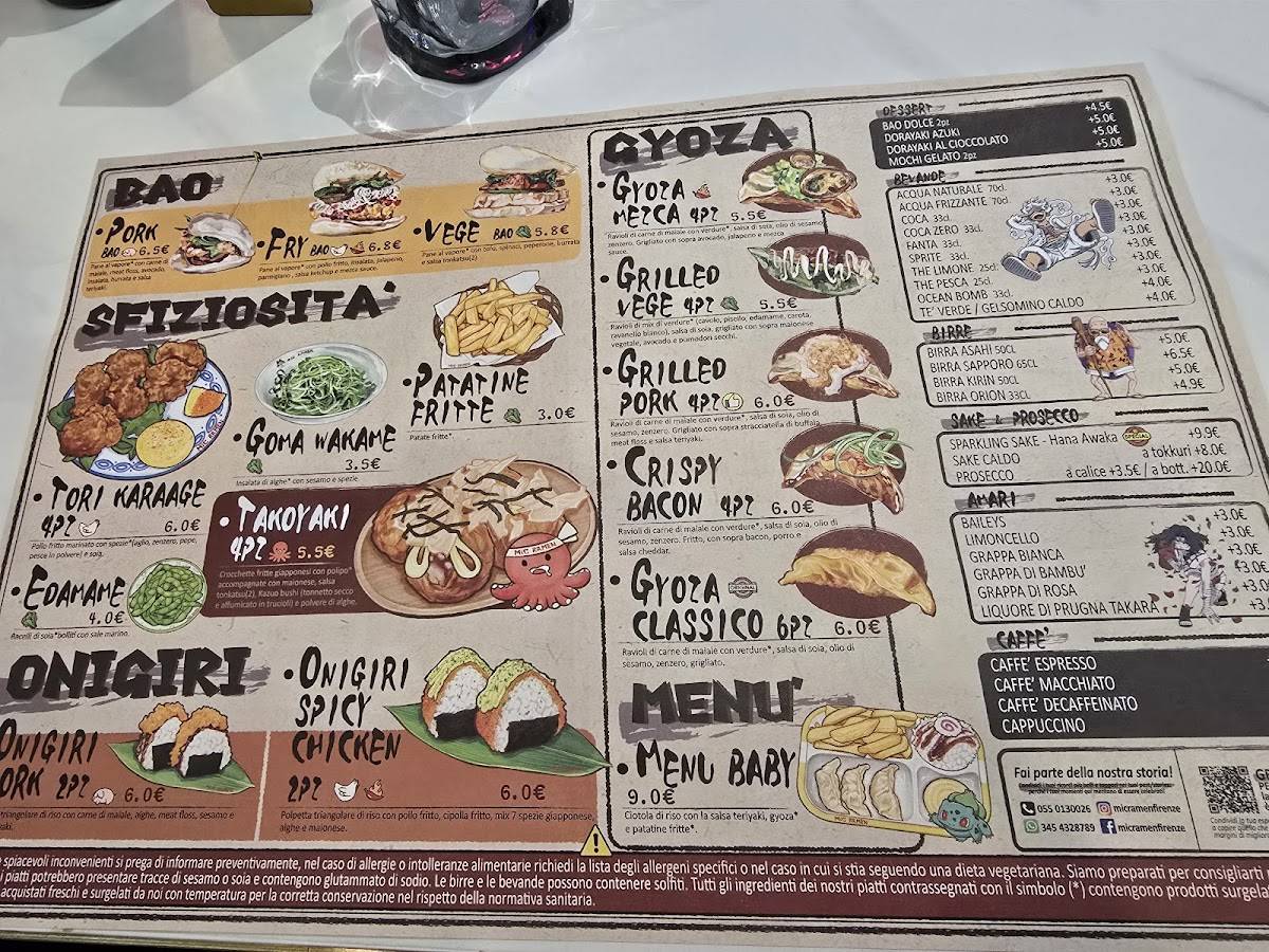 Menu di MIC RAMEN Firenze 