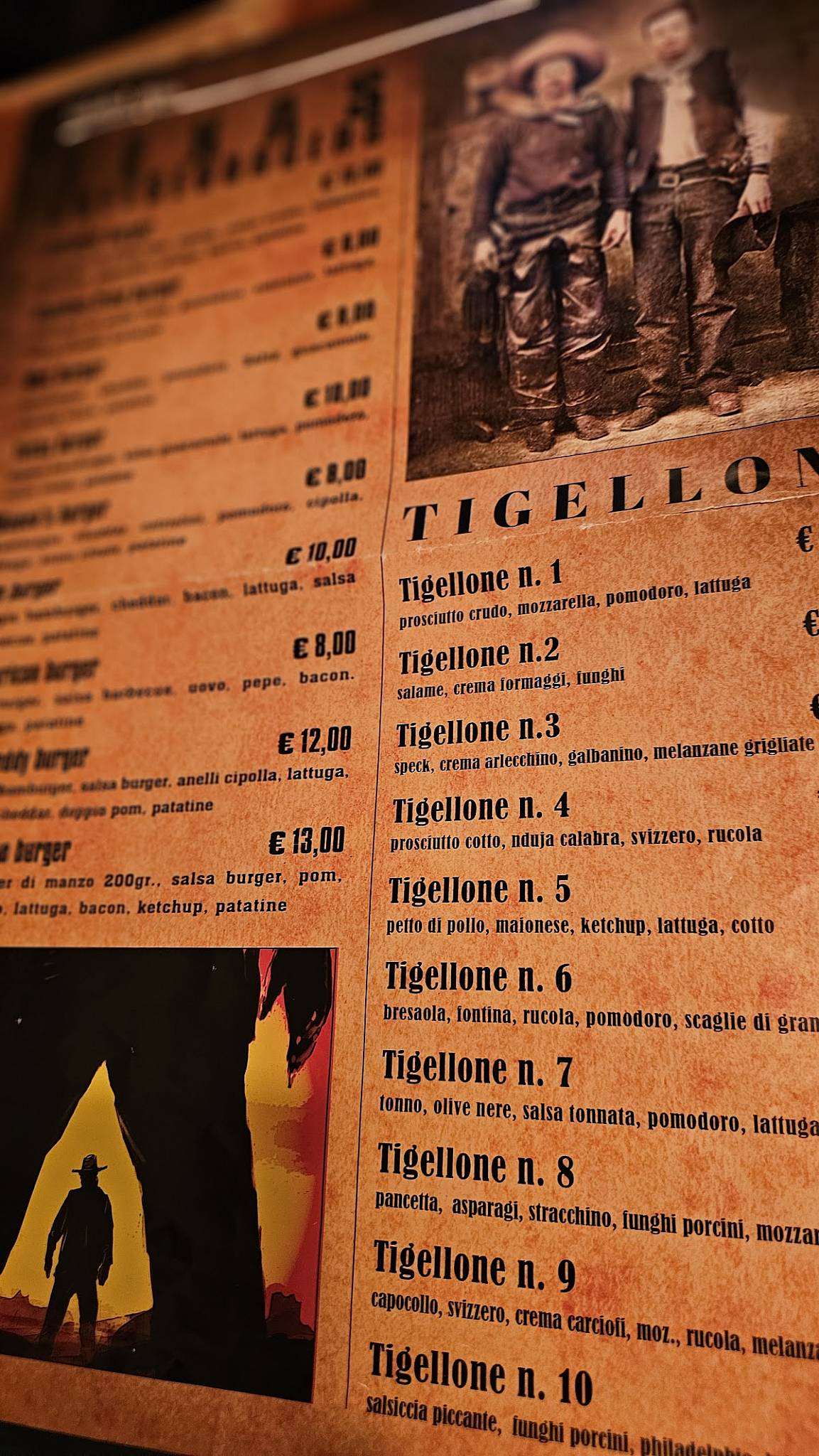 Menu di Wanted 
