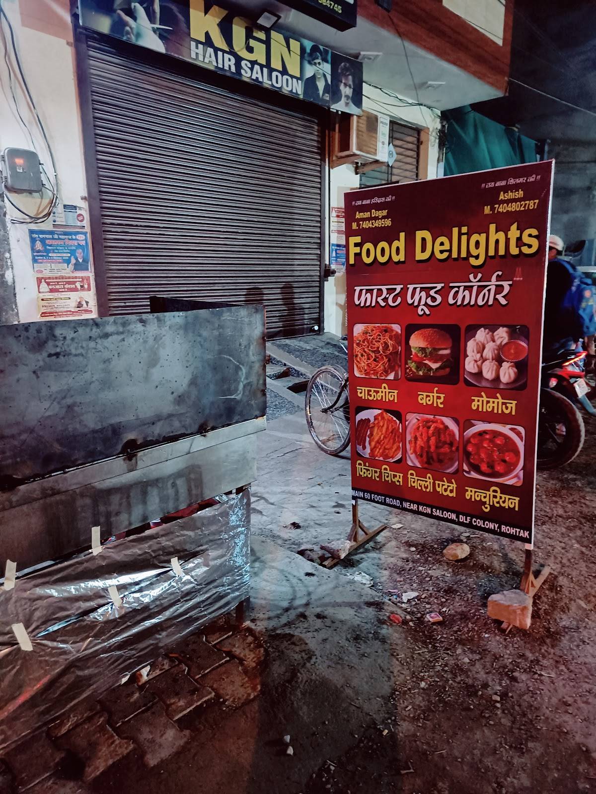 Food Delights menu