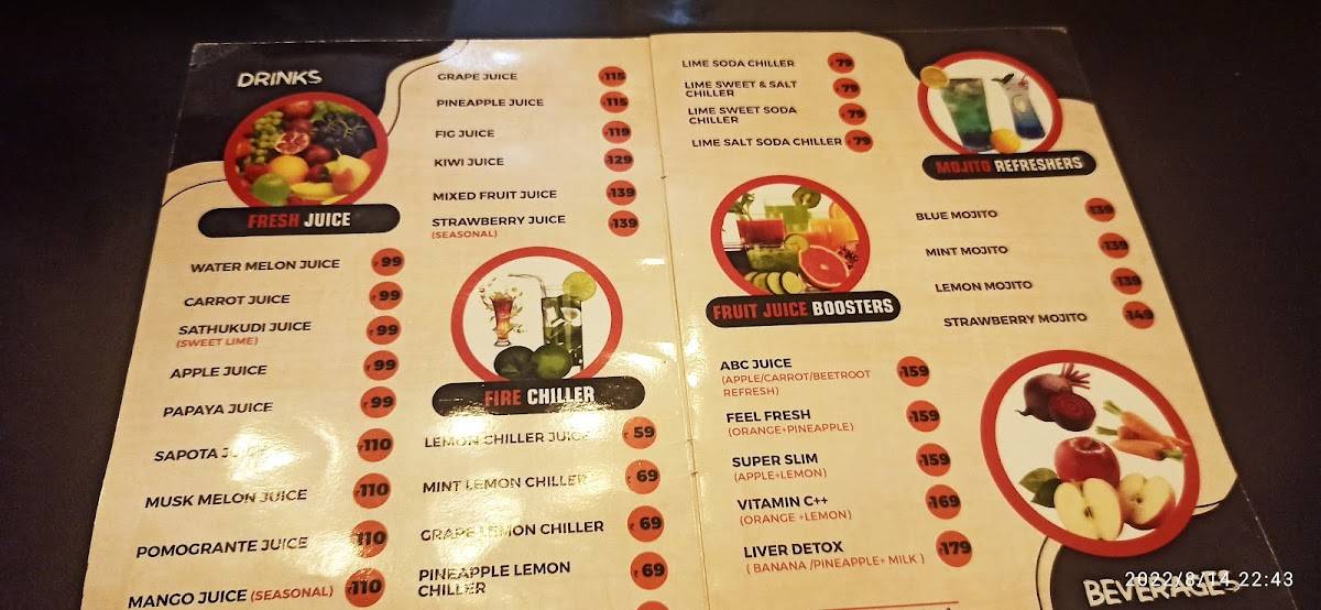 Food in box menu