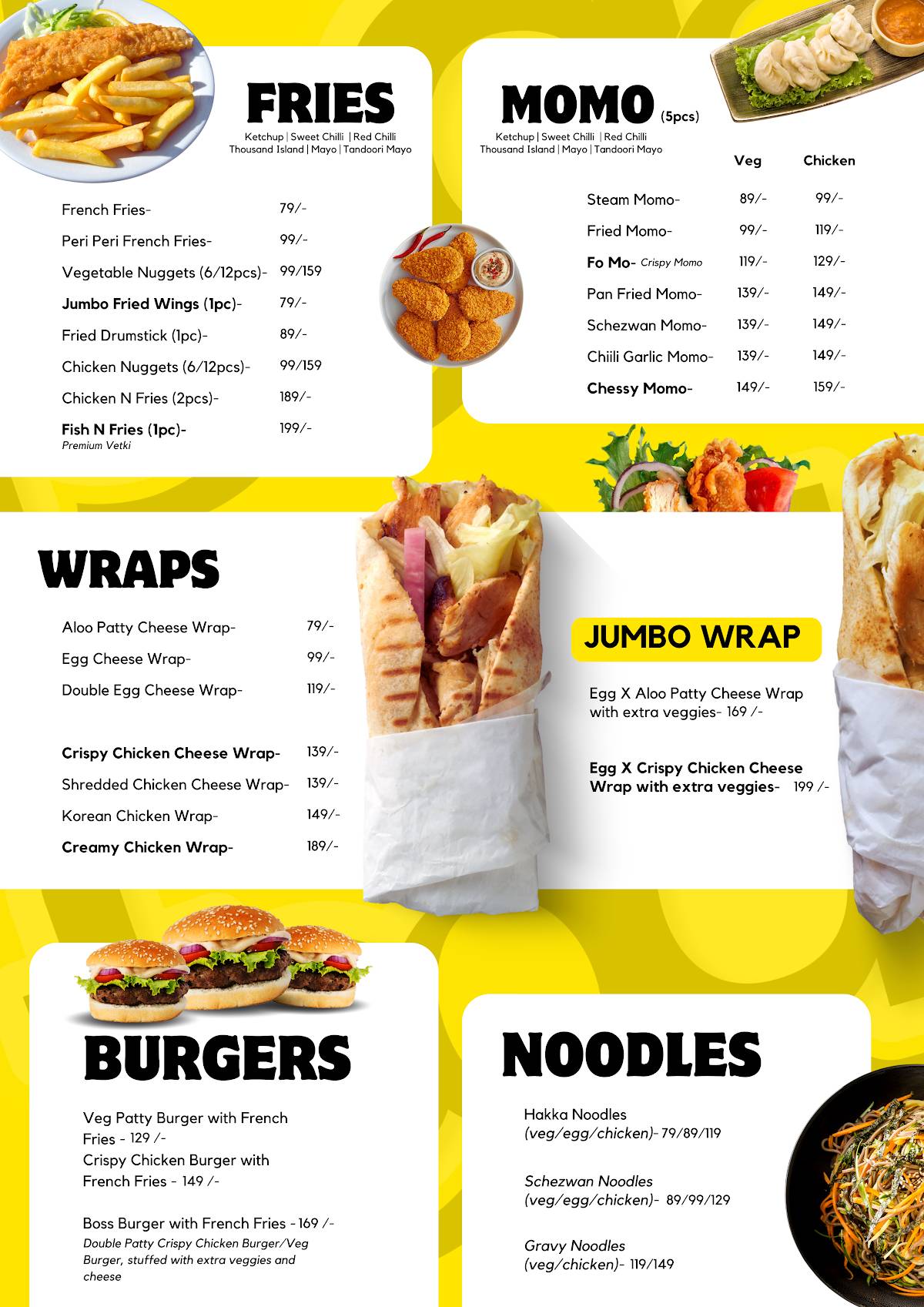 Foodoo's menu