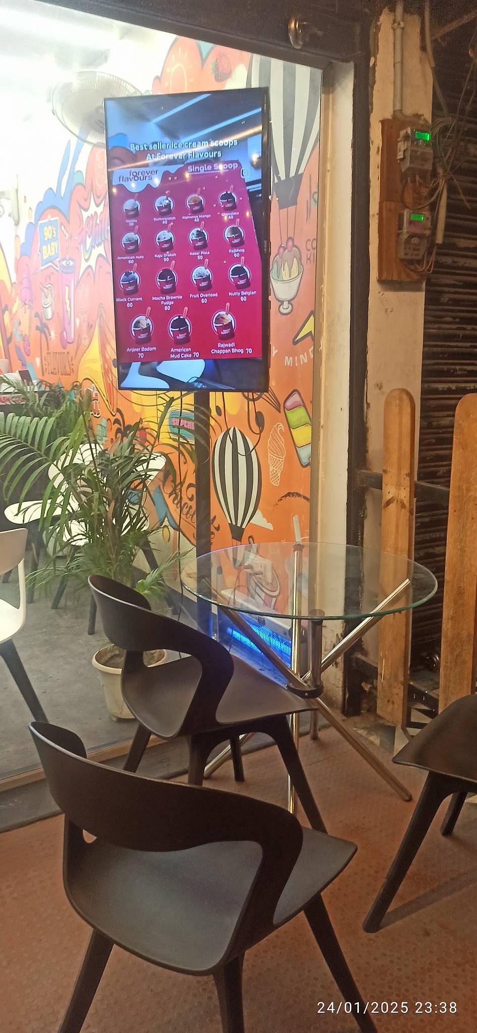 Forever Flavours menu