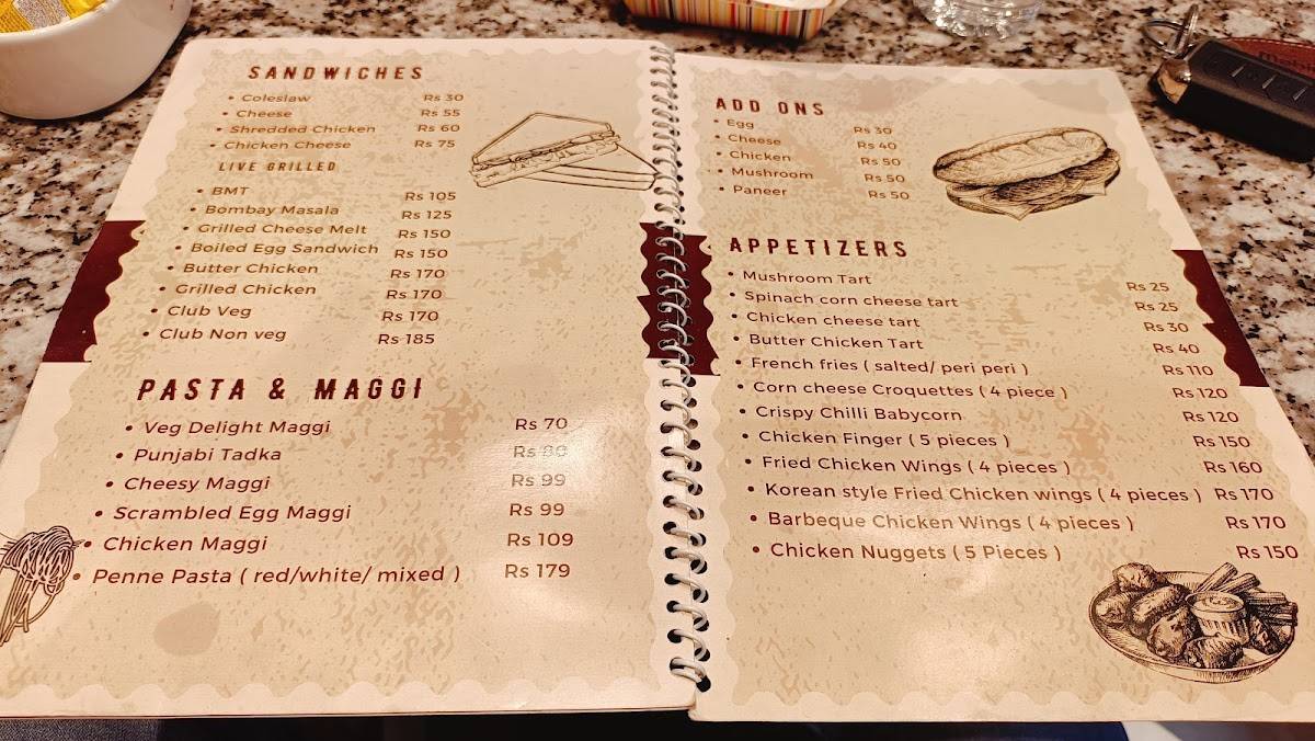 Forkfull Xpress menu