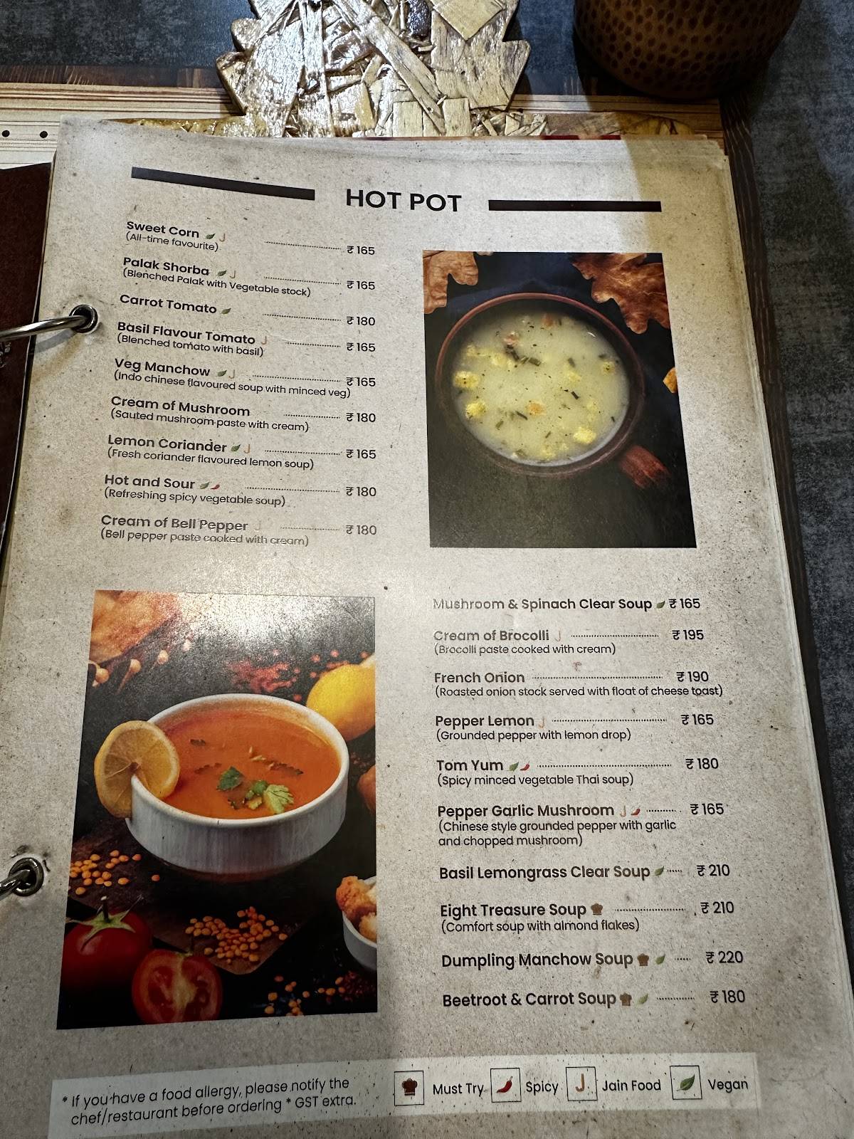 Four Cups(veg restaurant) menu