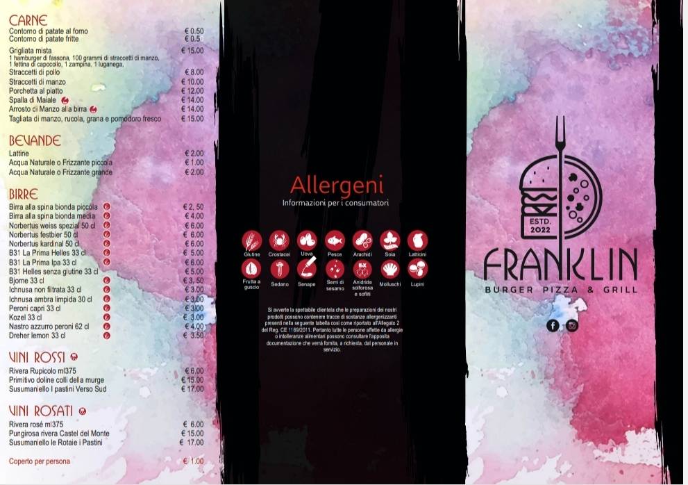 Menu di Franklin 