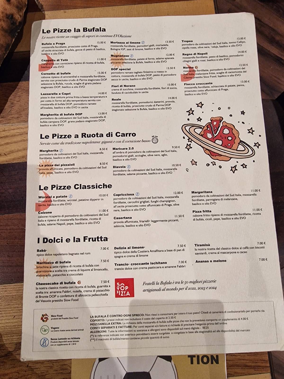 Menu di Fratelli La Bufala 