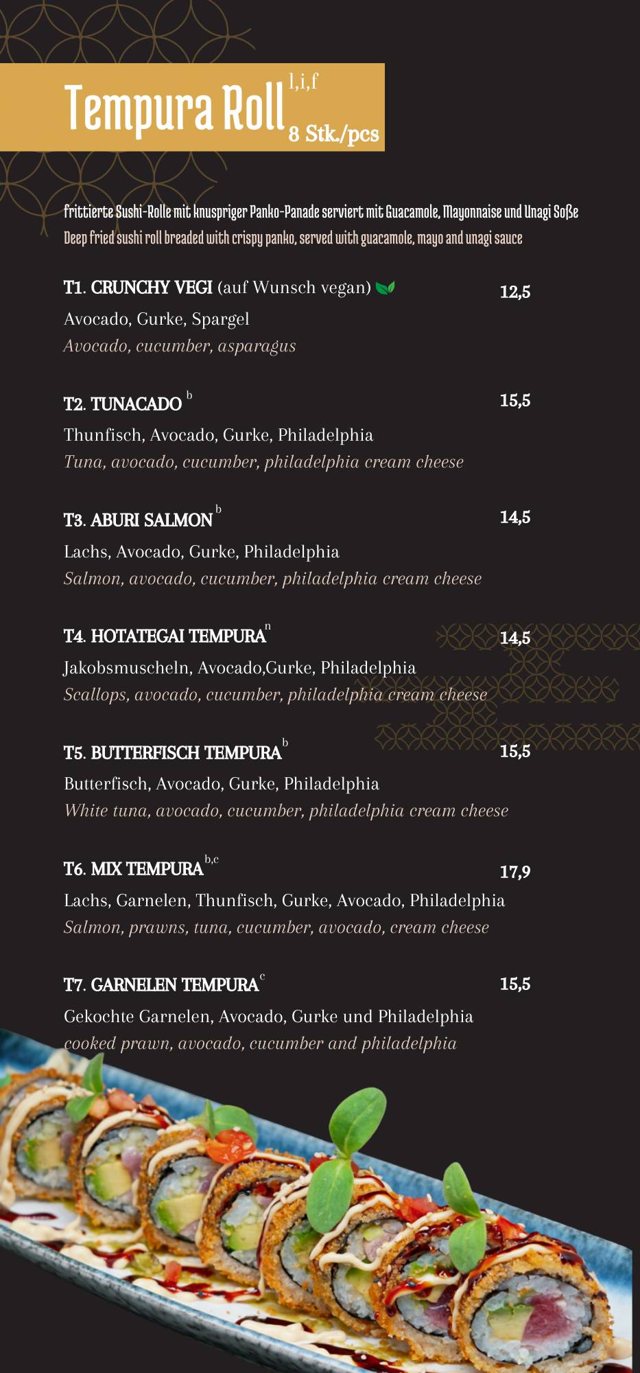 Menu de Chido Restaurant