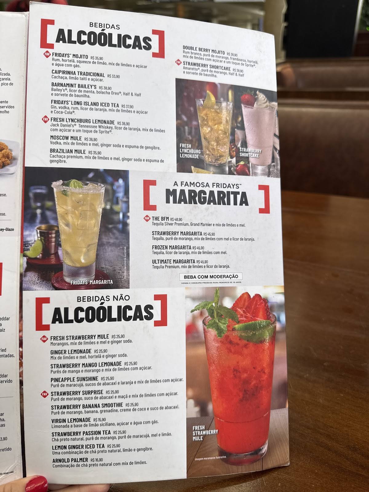 TGI Fridays: Sports Bar, Drinks, Hambúrguer, Happy Hour em Brasília DF cardápio