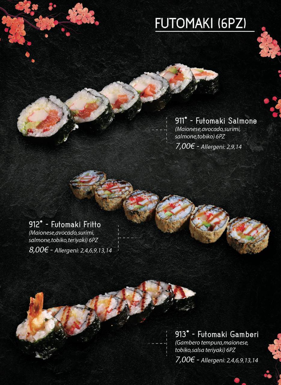 Menu di Ristorante Giapponese Fujisan 