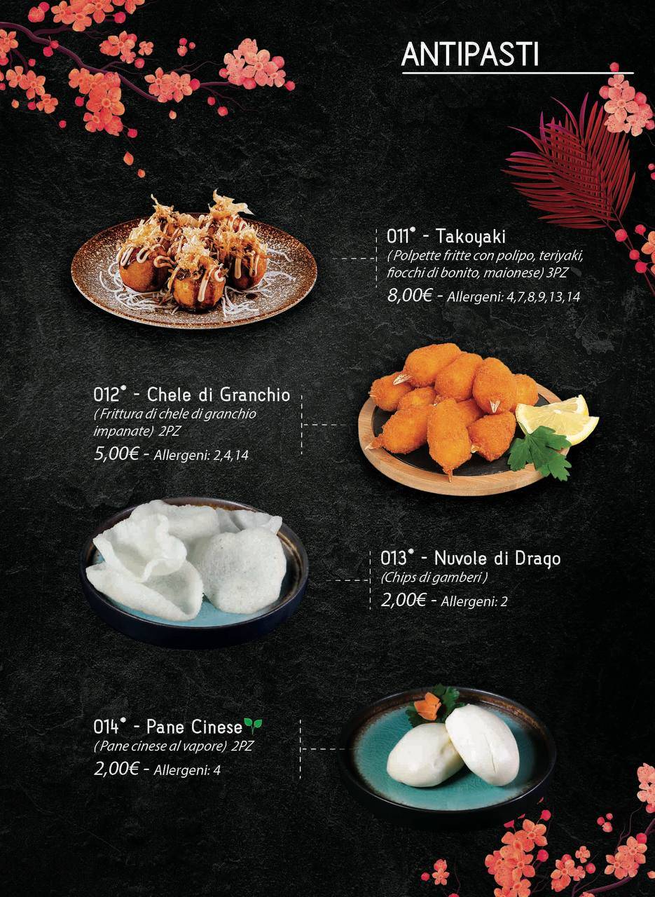 Menu di Ristorante Giapponese Fujisan 