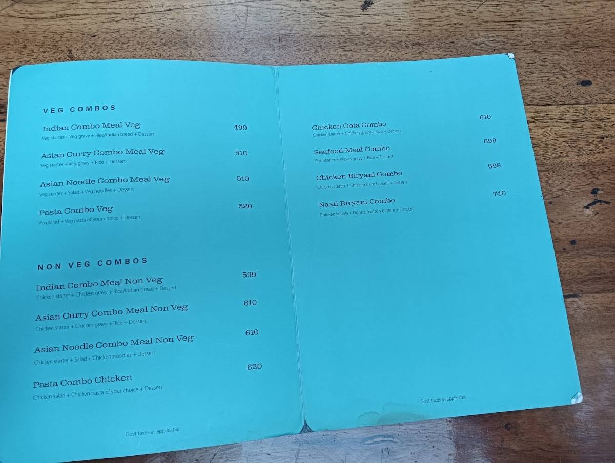 Gawky Goose menu