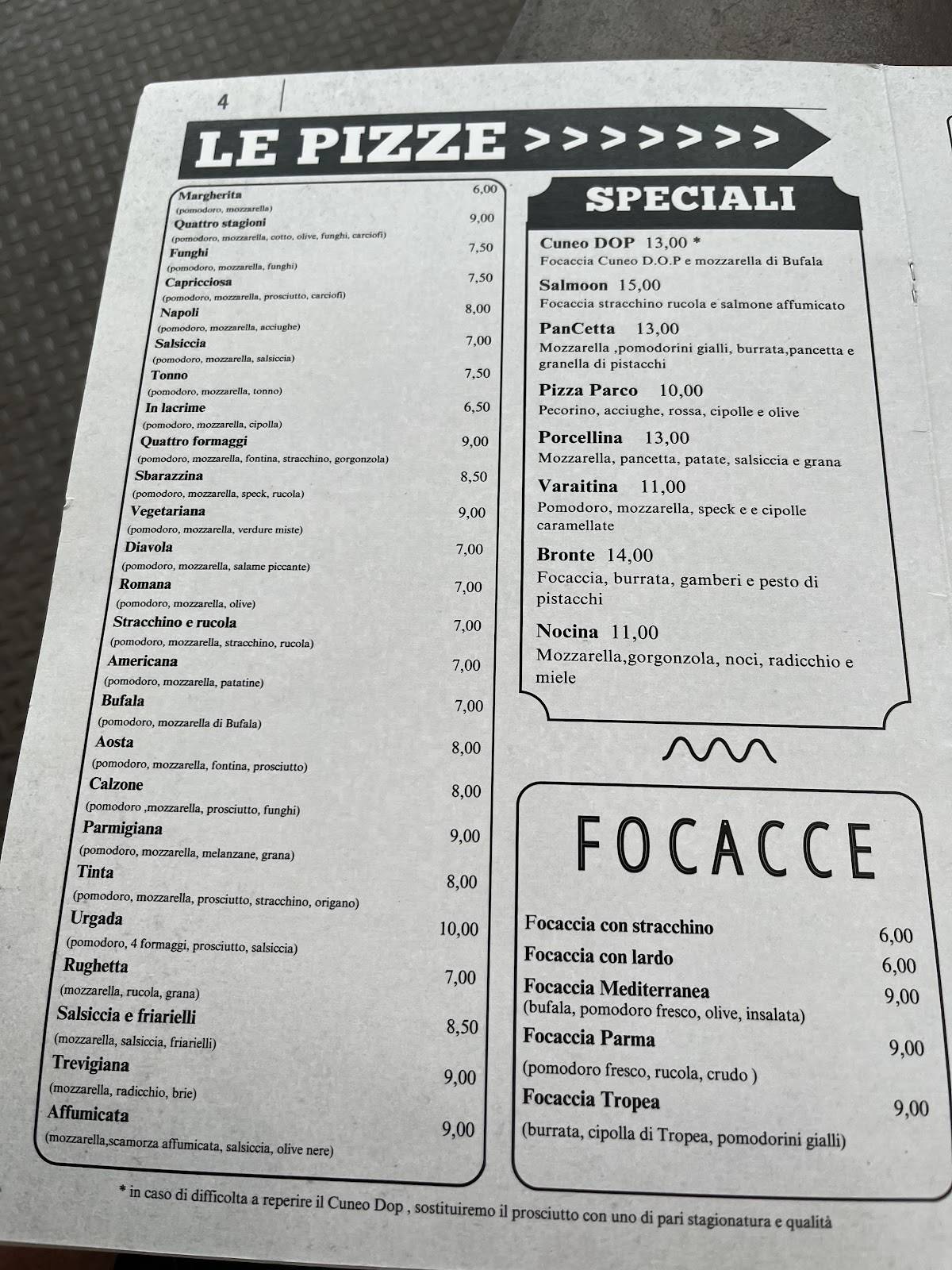 Menu di Gianet's Pub 