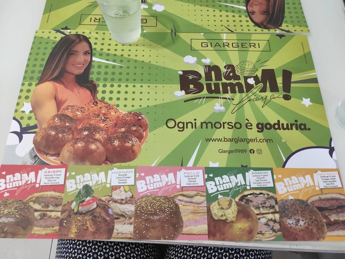 Menu di Giargeri - Pasticceria Siciliana 