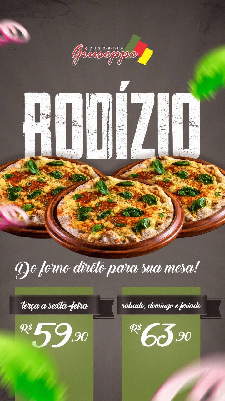 Giuseppe Pizzaria cardápio