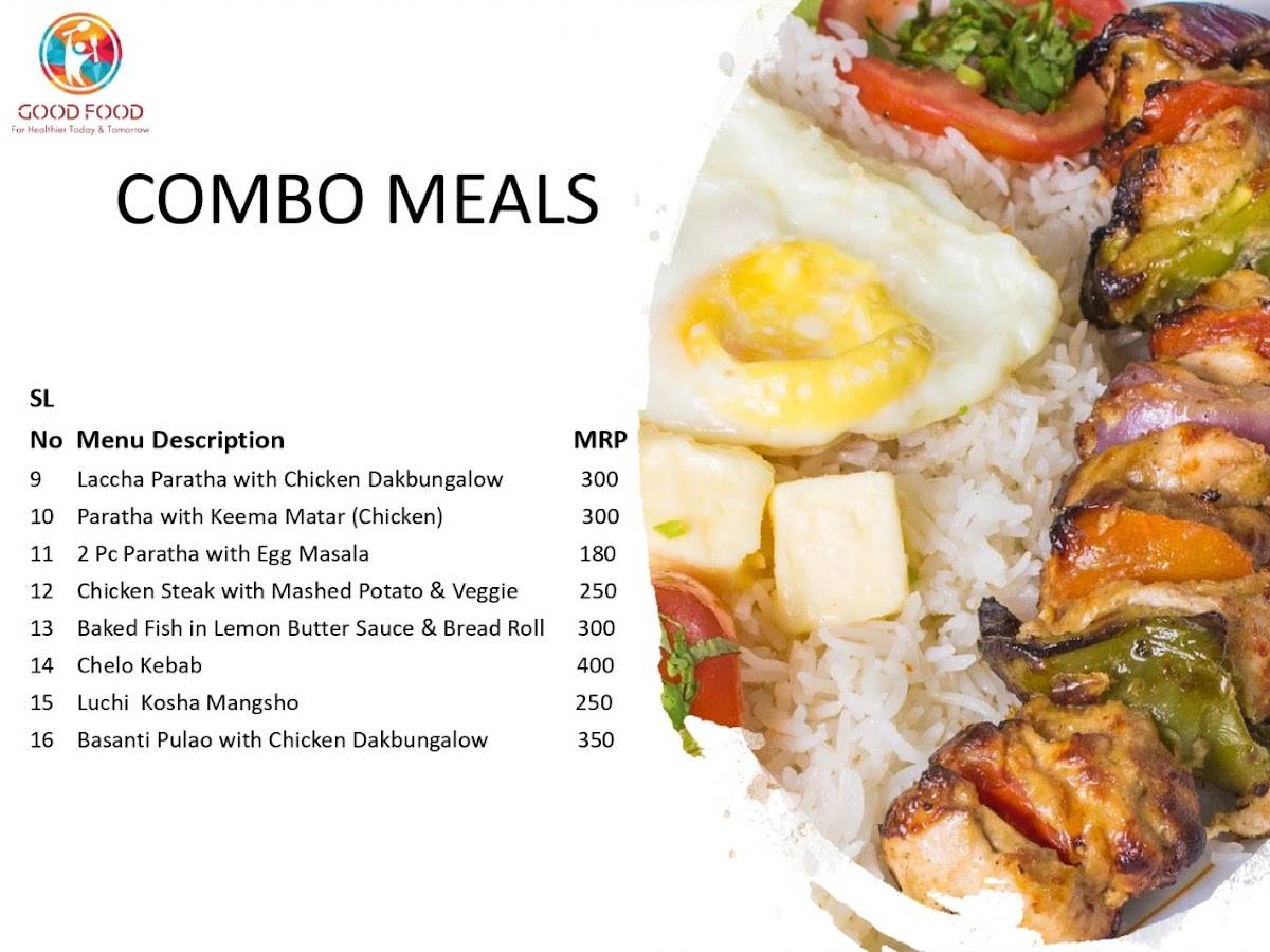 Good Food Cloud Kitchen and Restaurant menu