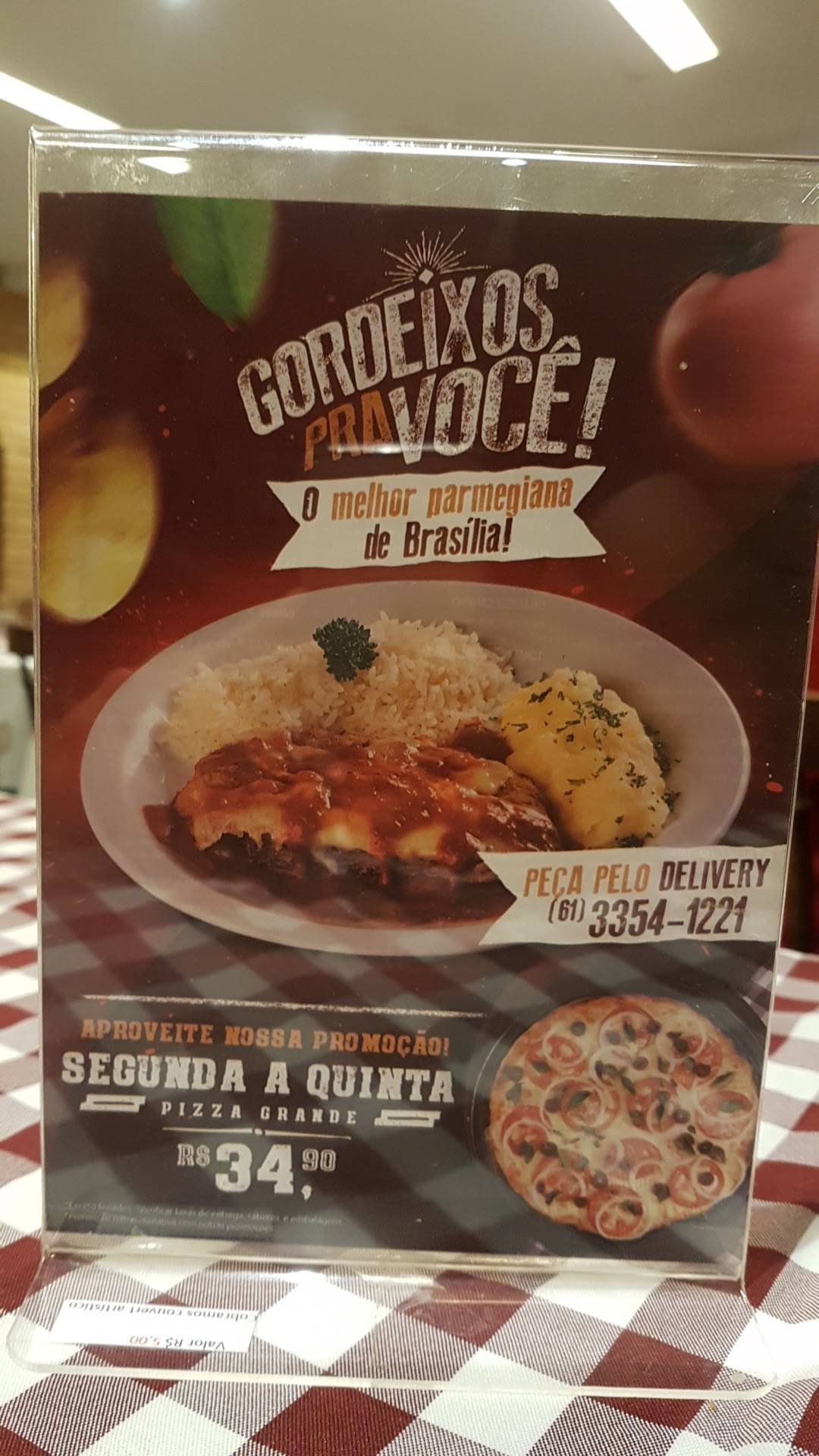 Gordeixos Restaurante e Pizzaria - Taguatinga cardápio