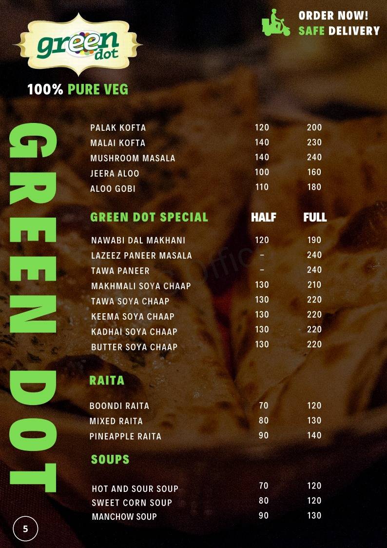 Green Dot menu
