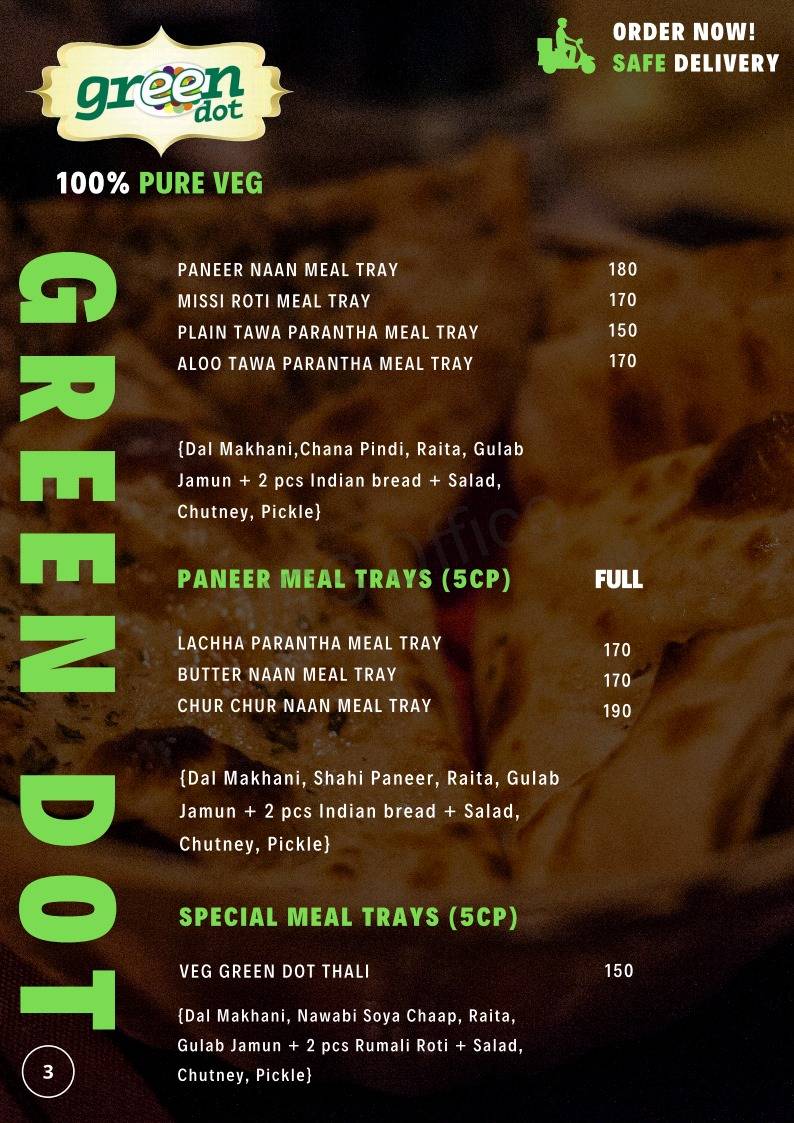 Green Dot menu