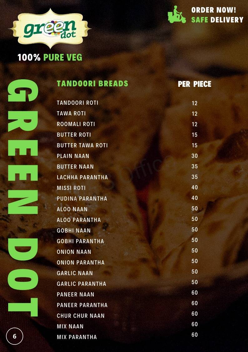 Green Dot menu