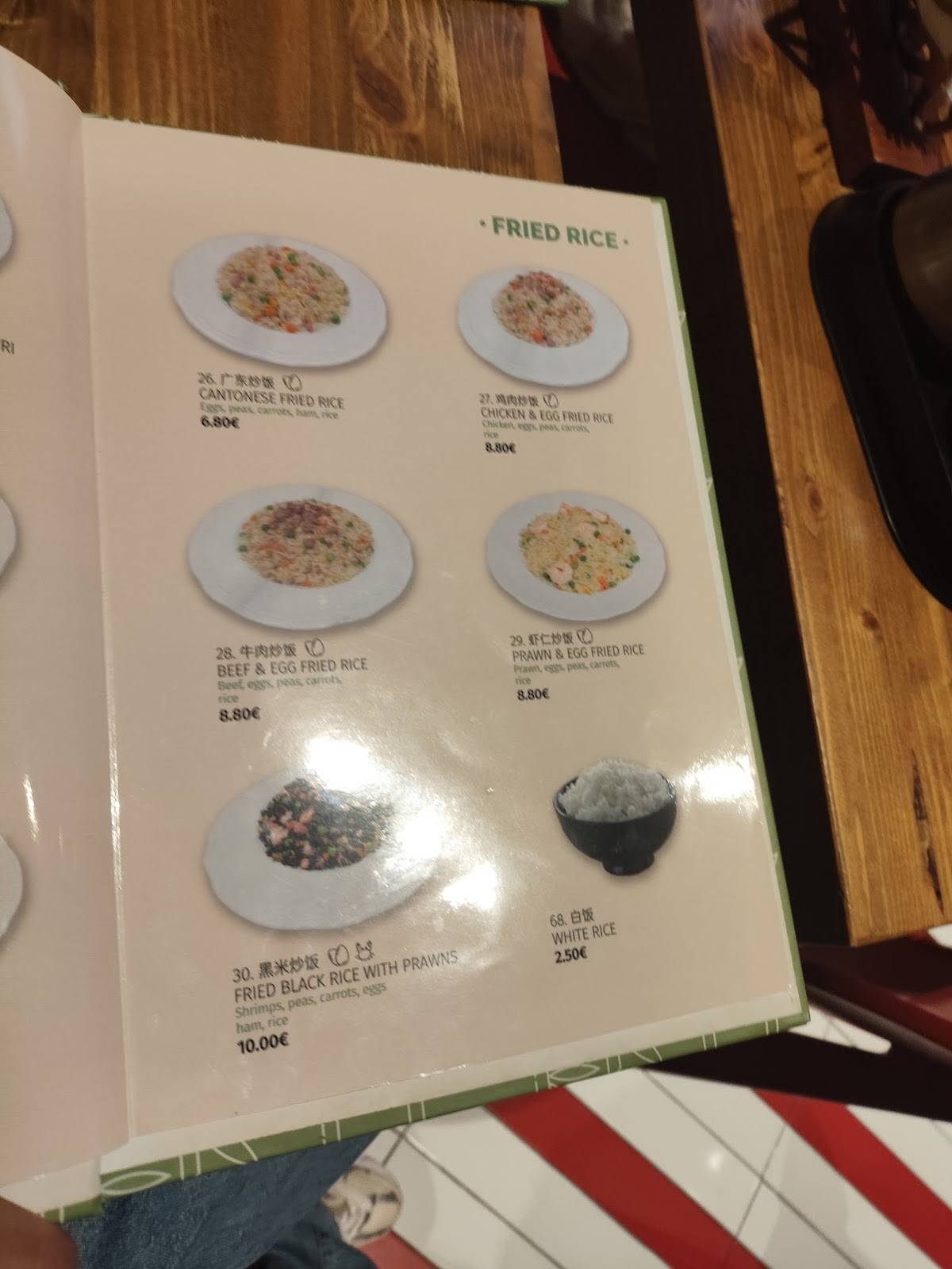 Menu di Green T. 