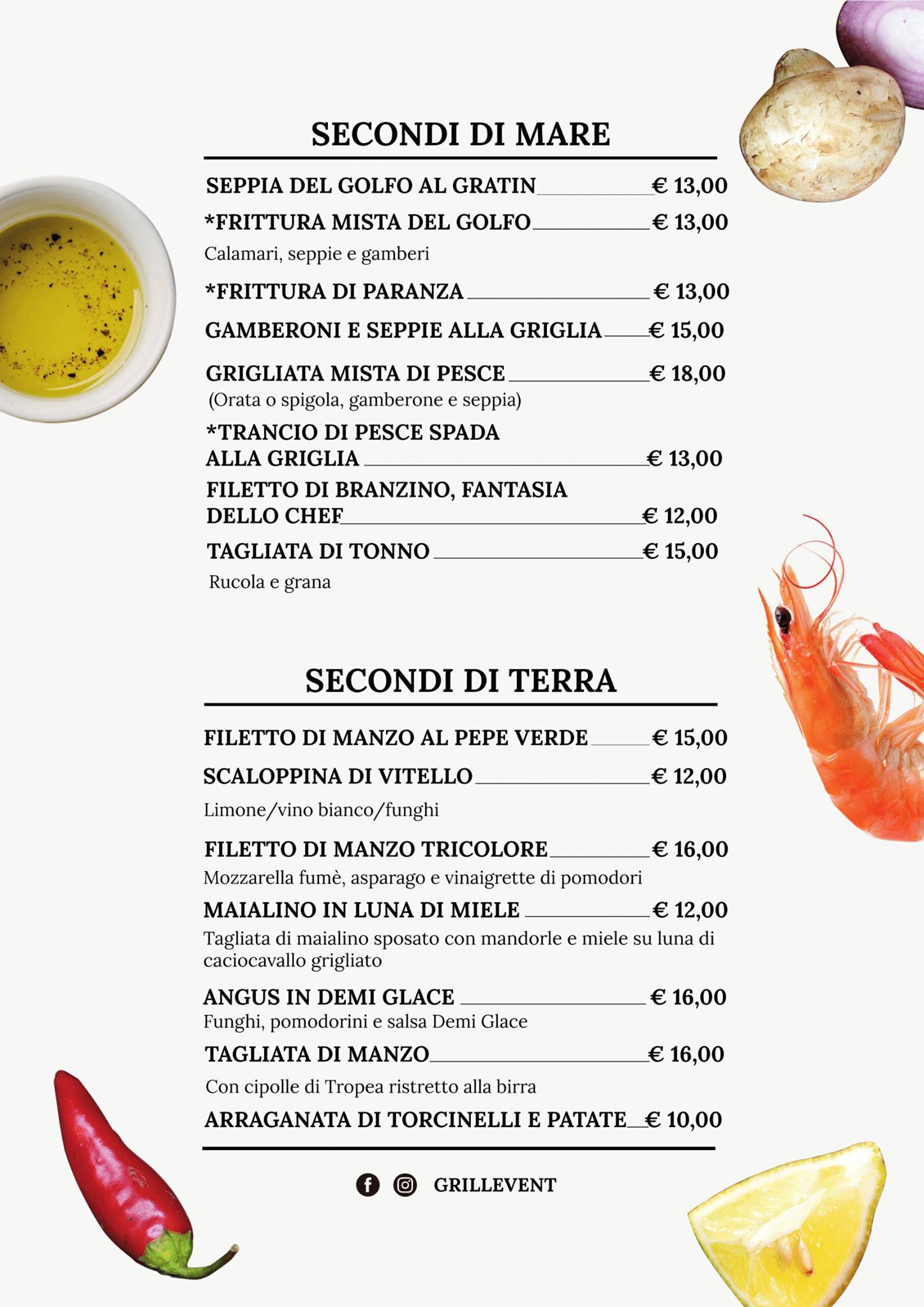 Menu di Grill Event 